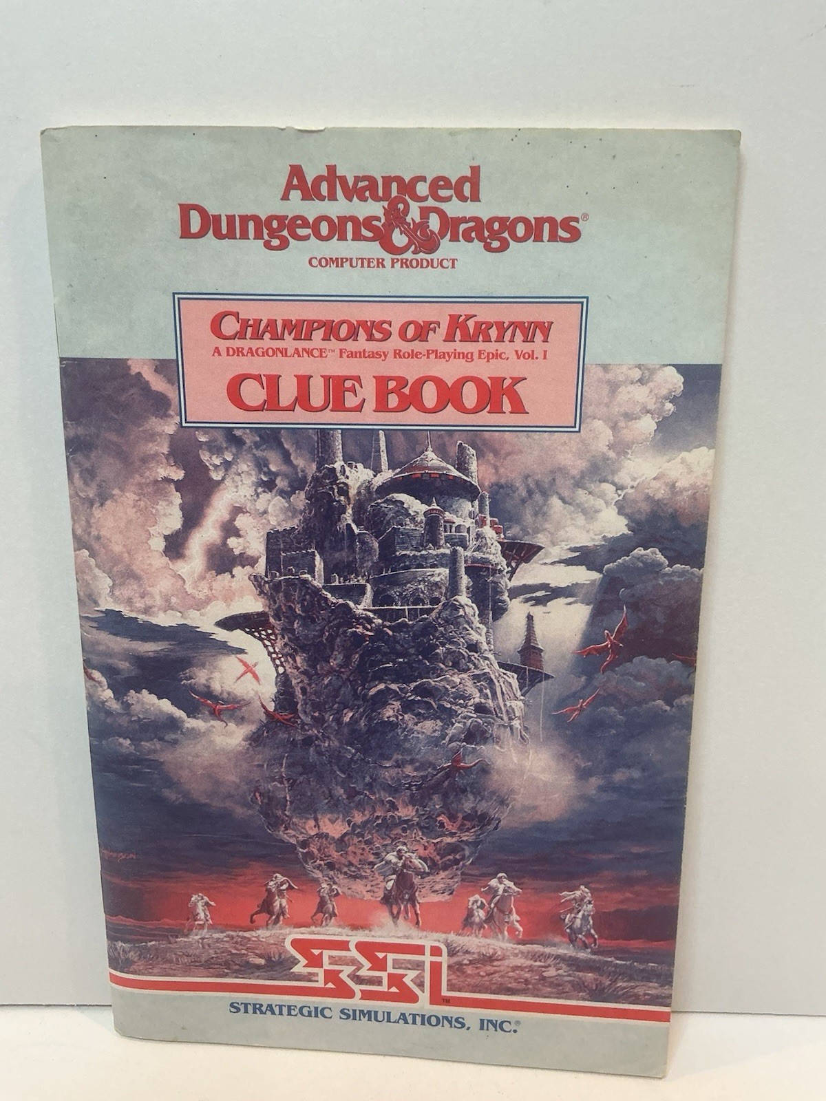 Vintage Apple II AD&D Champions  of Krynn RPG Clue Book SSI TSR