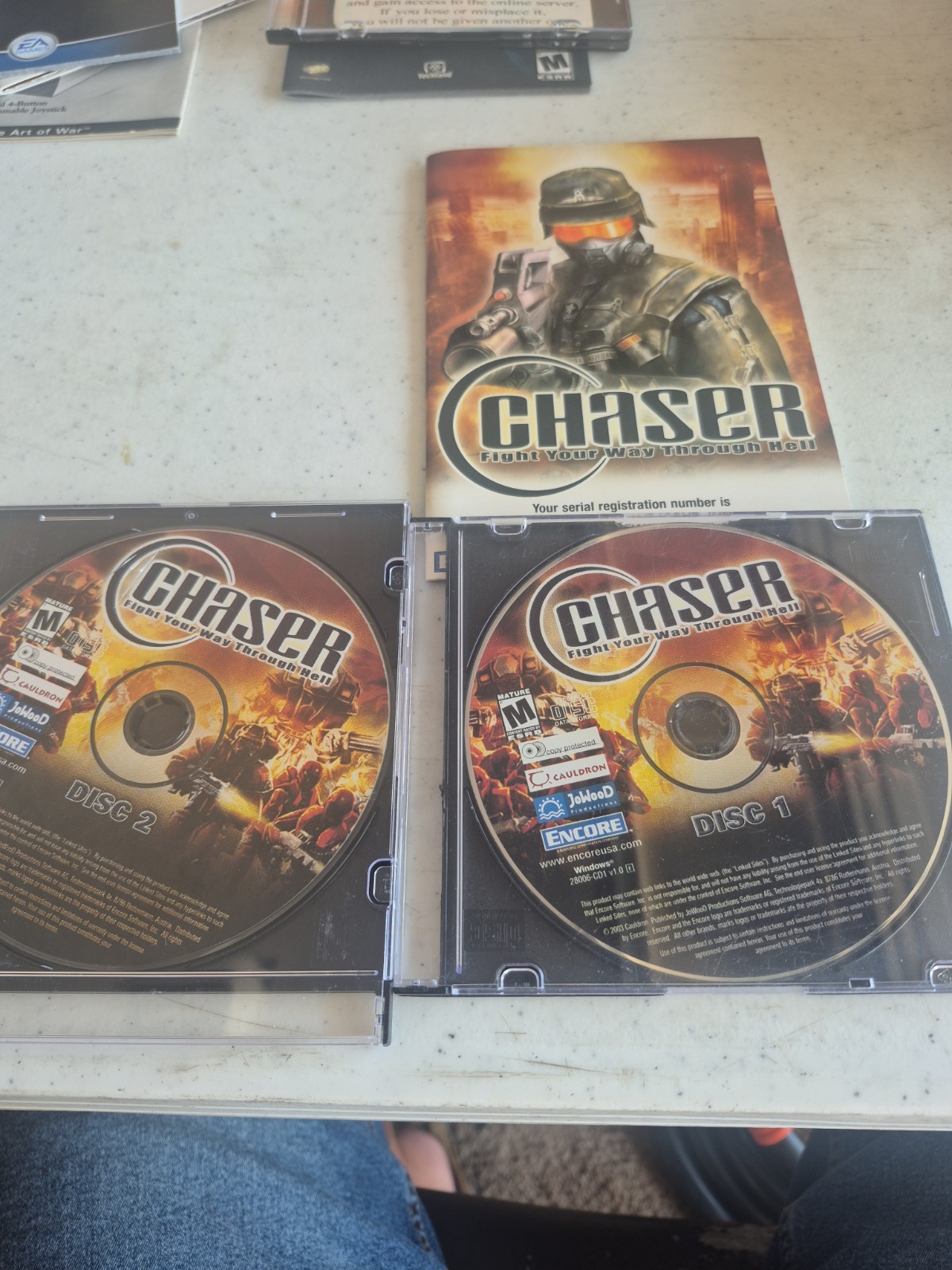 Chaser Fight Your Way Through Hell PC CD-ROM 2003 2-Disc Set + Manual