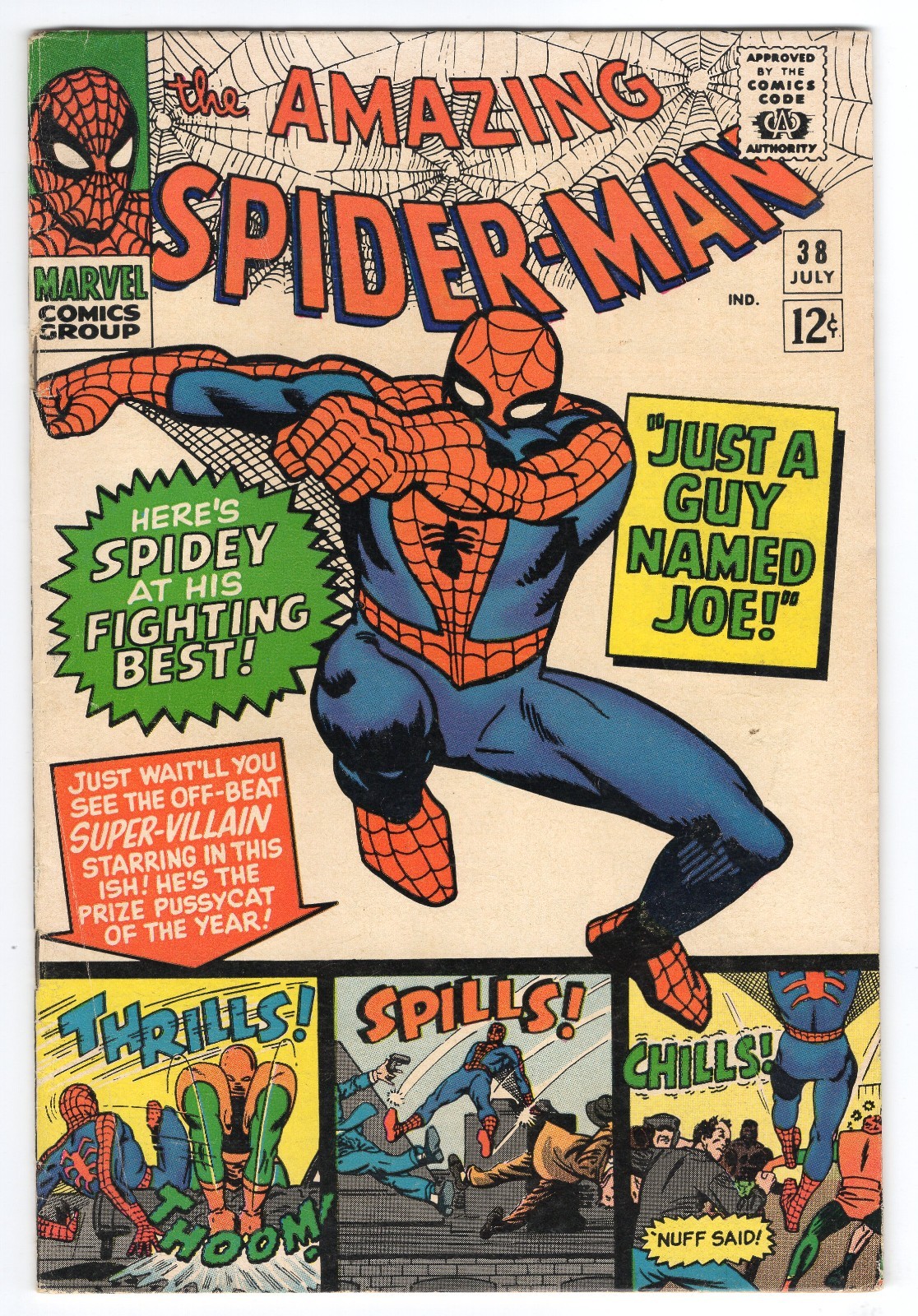 Amazing Spider-Man 38 1966 Marvel Comics VG+ 4.5 2nd Brief App Mary Jane