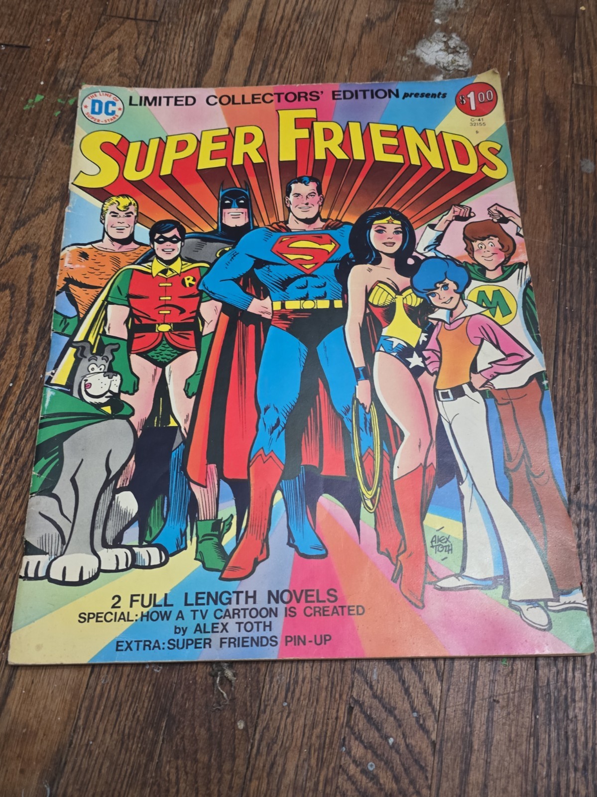 1975 SUPER FRIENDS DC Limited Collectors Edition C-41 Batman ALEX TOTH Large 