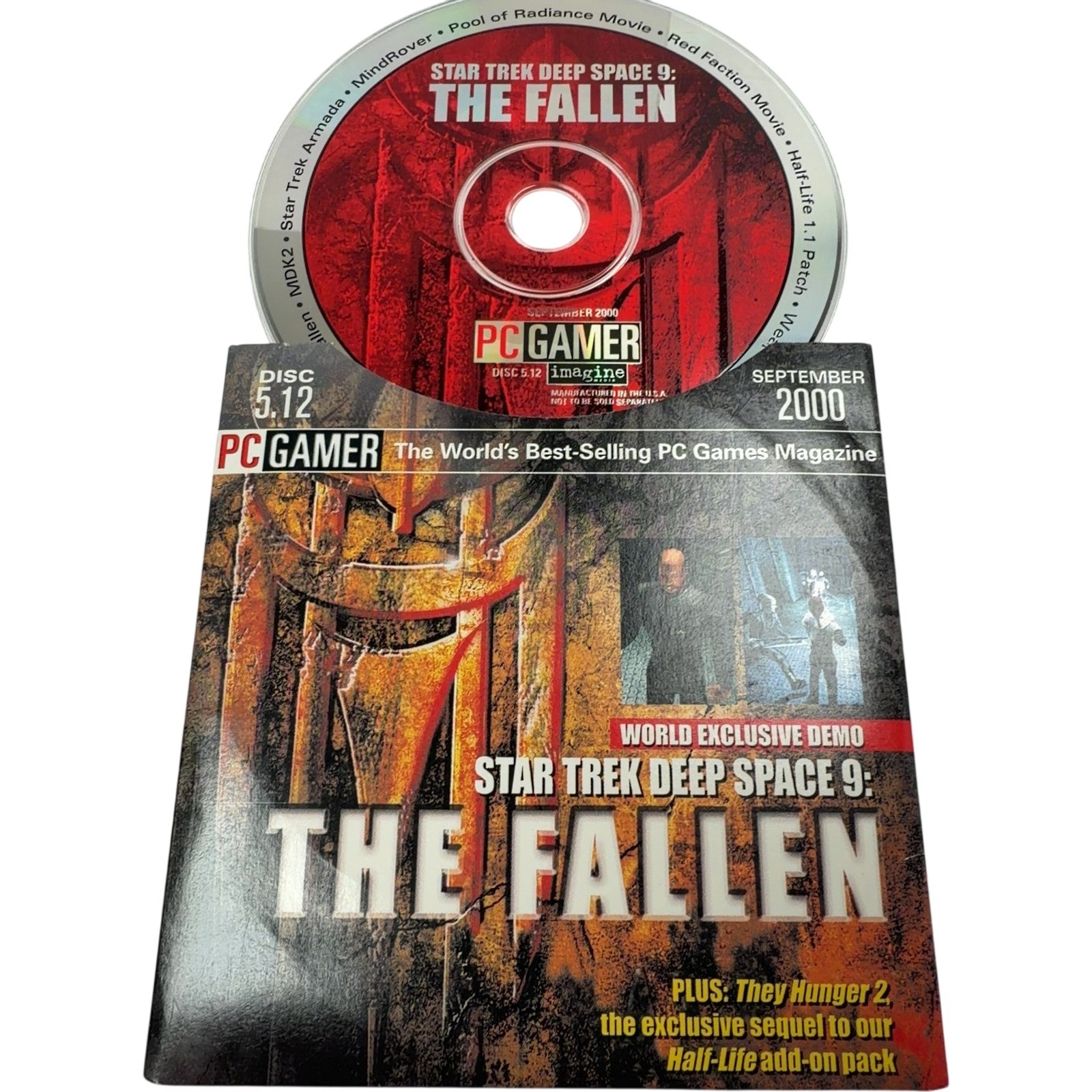 Star Trek Deep Space 9: The Fallen PC Gamer Demo Disc 2000 - Used Collectible