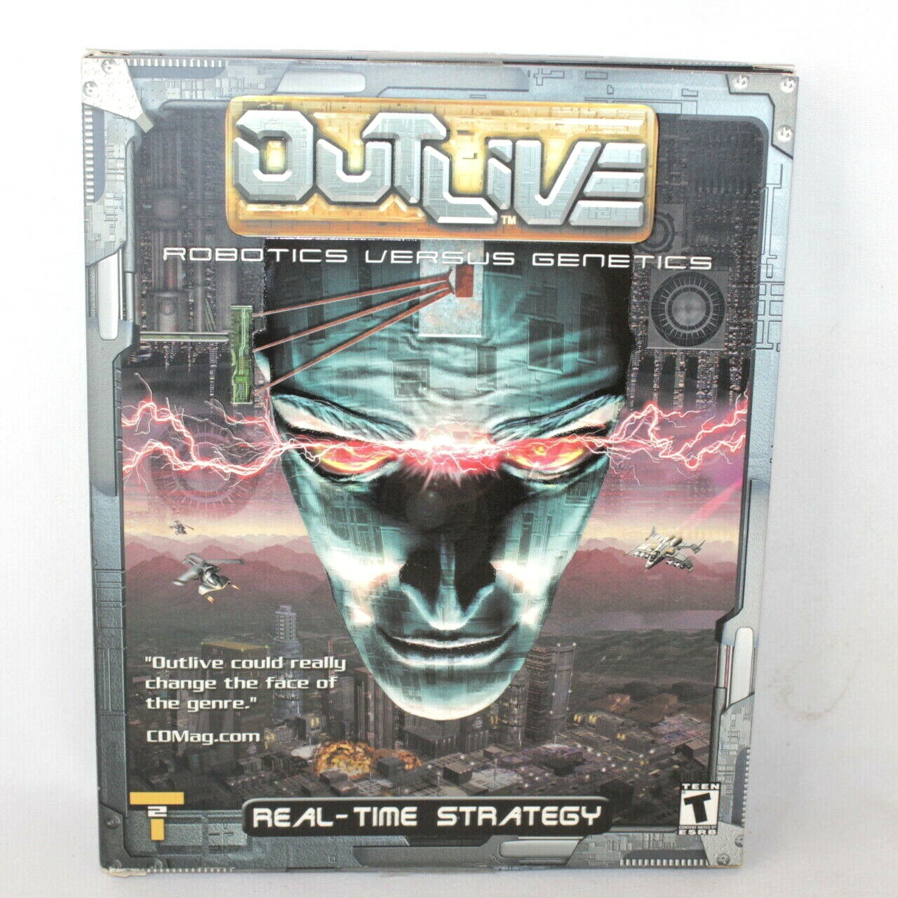 Outlive Robotics vs Genetics PC Big Box Game 2000 Continuum ** Empty Box Only