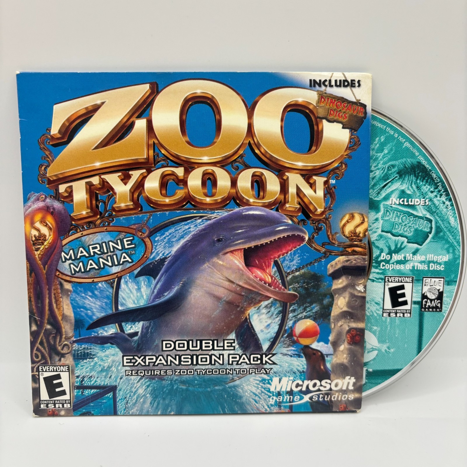 Zoo Tycoon - Marine Mania expansion - PC CD ROM - Rare Game