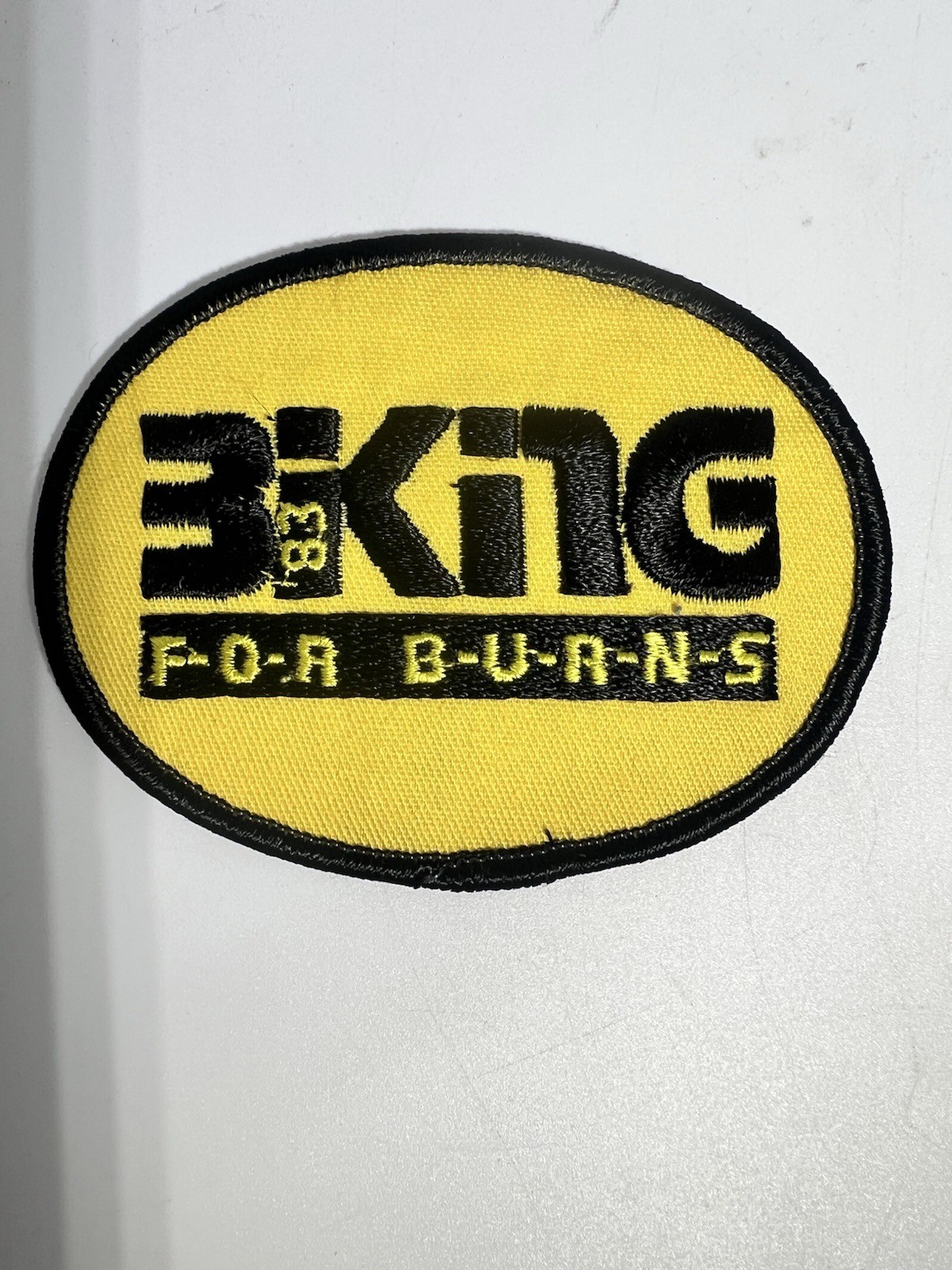 1983 Biking For Burns Cycling Bicycle Healthcare Related Patch FAST SHIPPING