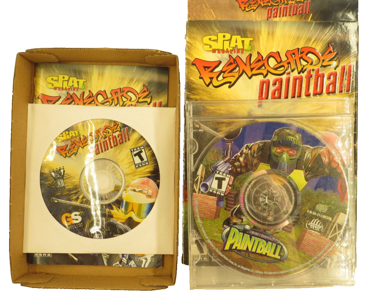 Splat Magazine Renegade Paintball and High Impact Paintball Both Games PC