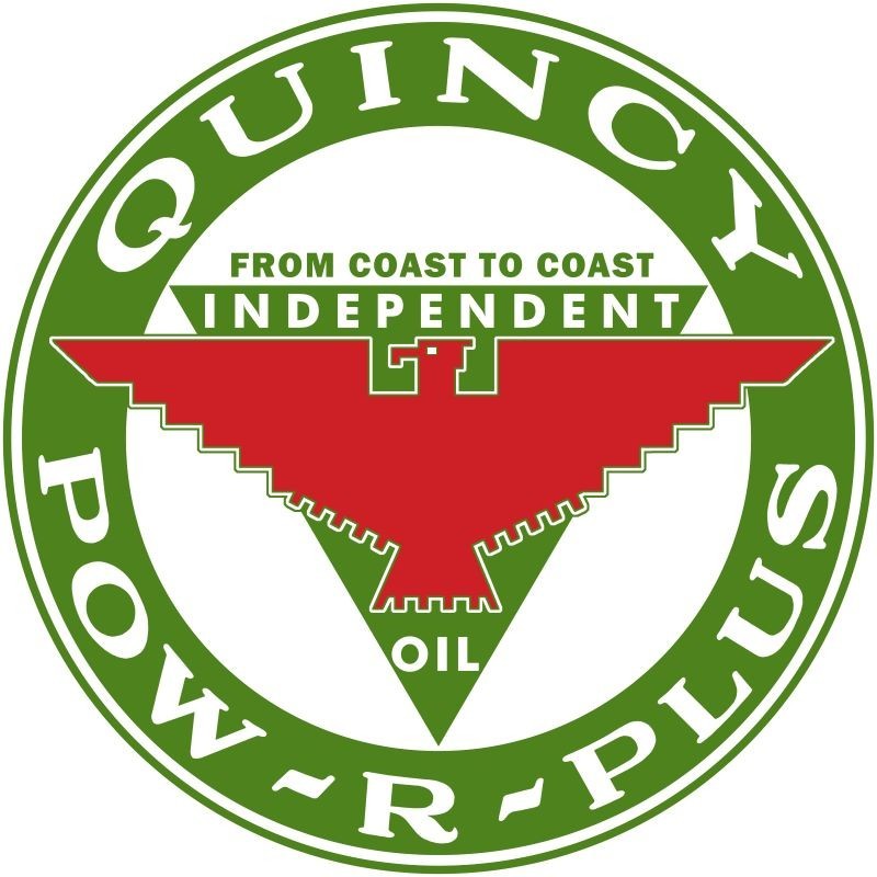 QUINCY POW R PLUS Independent Gasoline New Steel Sign: 24\