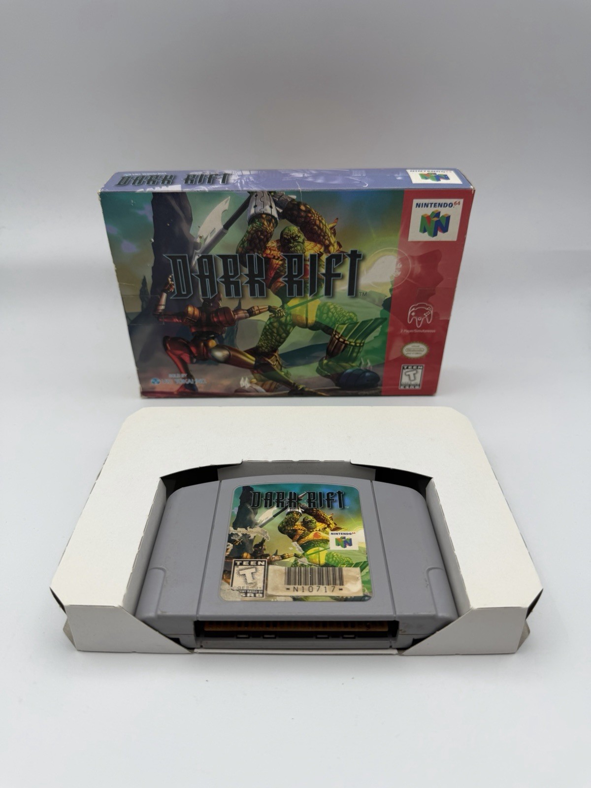 Dark Rift (Nintendo 64, 1997) N64 Authentic Cart & Box