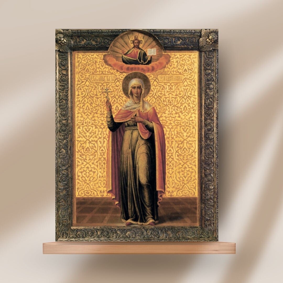 St. Anastasia the Deliverer from Potions Orthodox icon on wood 23x30 cm (9”x12”)