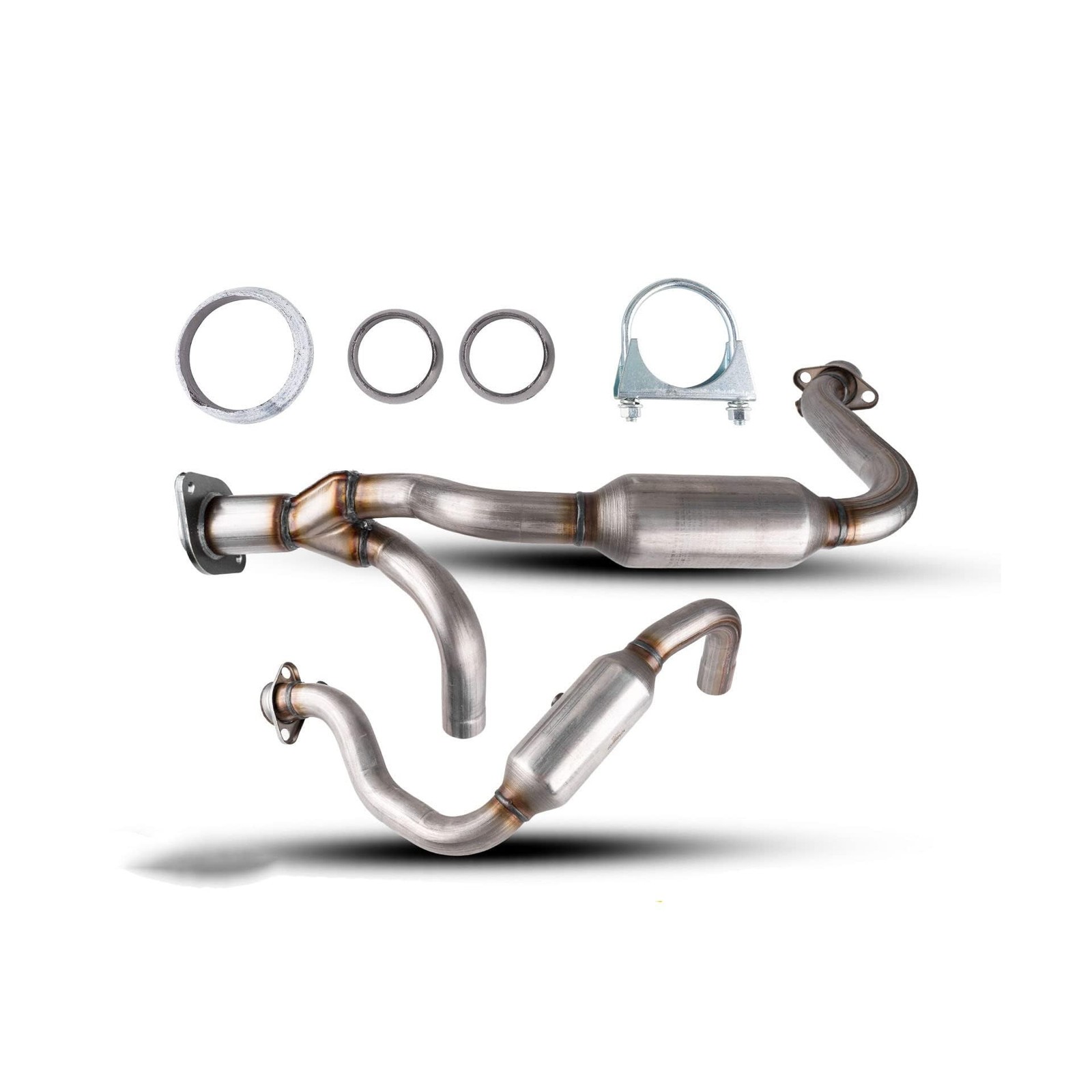 KAC 2pcs High Flow Catalytic Converter Kit Replacement for 2008-2010 f250 Sup...
