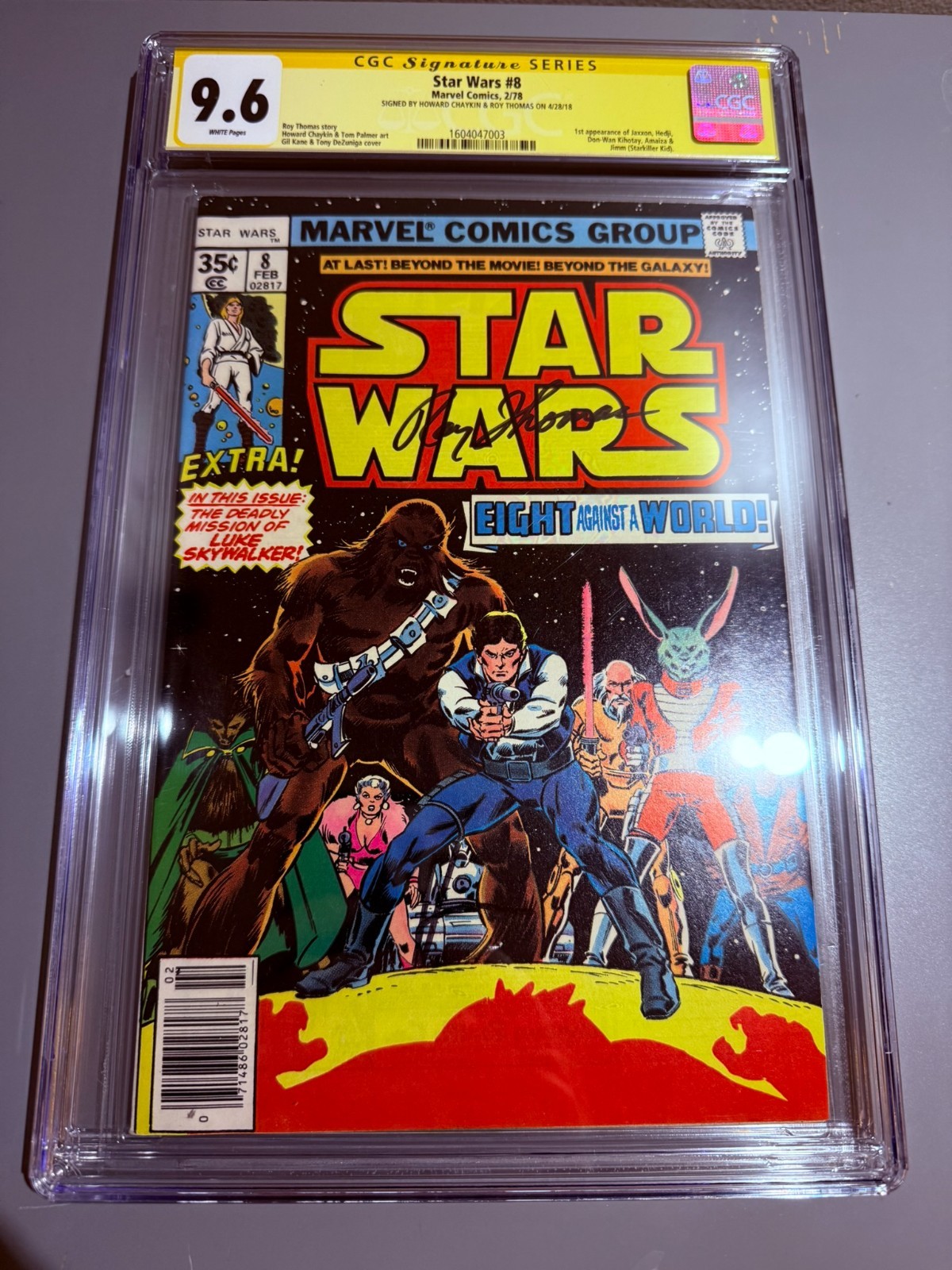 Star Wars #8 SS CGC 9.6 WHITE Chaykin & Thomas Signed Marvel 1978 1st Print