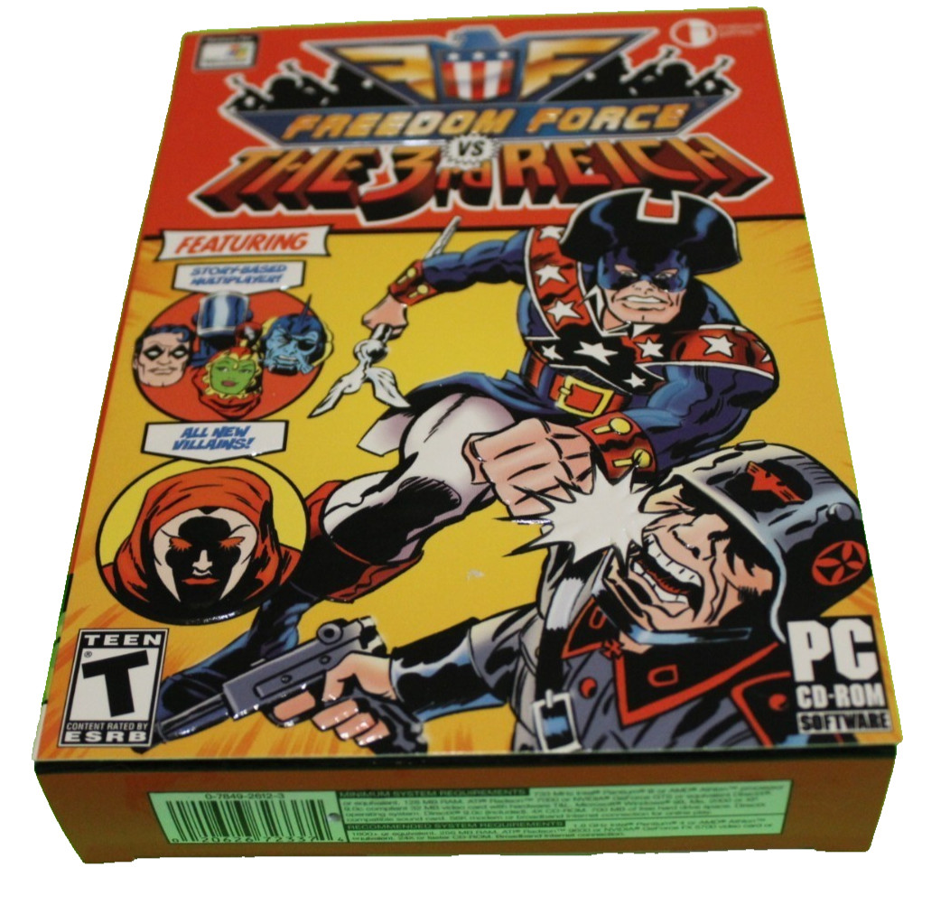 FREEDOM FORCE VS THE 3RD REICH  - Rare Action PC Game - US Version NEW in BOX