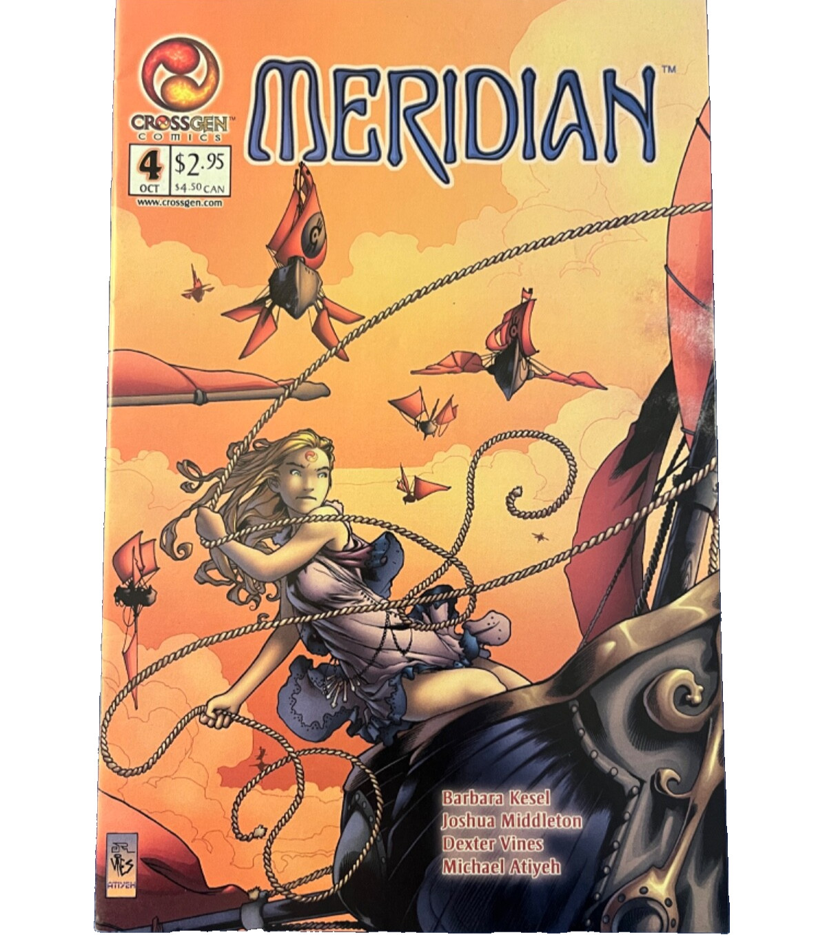 MERIDIAN #4 October 2000 CrossGen Comics FREE US SHIPPING (VF-NM)