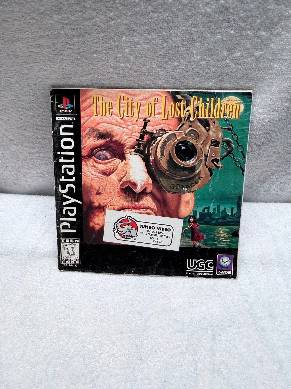 The City Of Lost Children Sony PlayStation 1 Manual Booklet Only Used  No Game