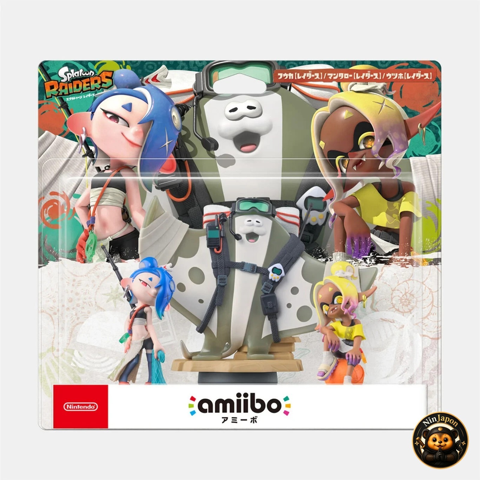 amiibo Splatoon Raiders Set Deep Cut Shiver Frye Big Man Nintendo Figure
