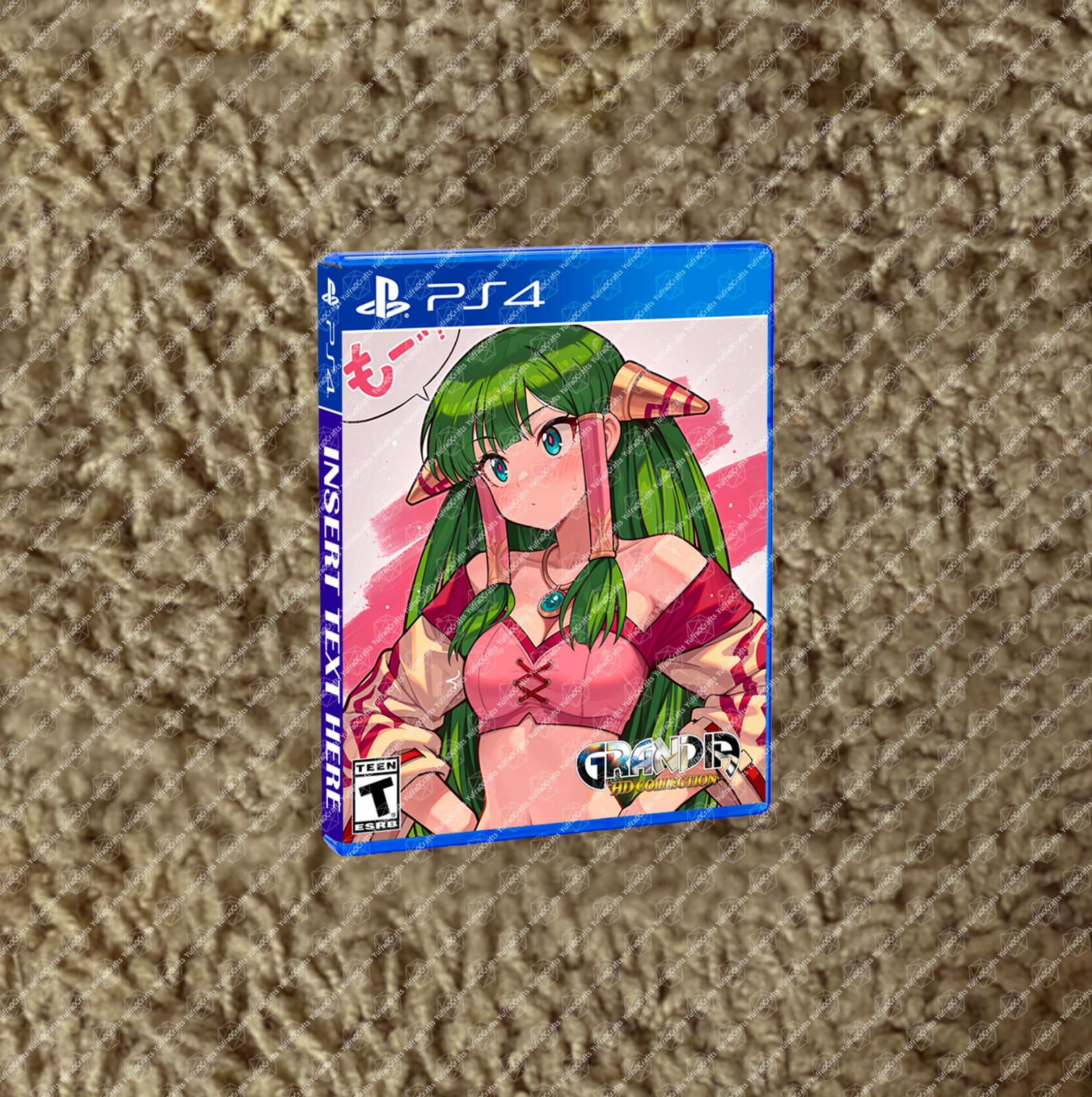 Grandia HD Collection CUSTOM COVER ART & CASE NO GAME