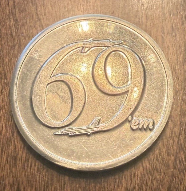 69th Fighter Squadron Coin / 69th FS Coin / 69th Coin / Coin / RMO