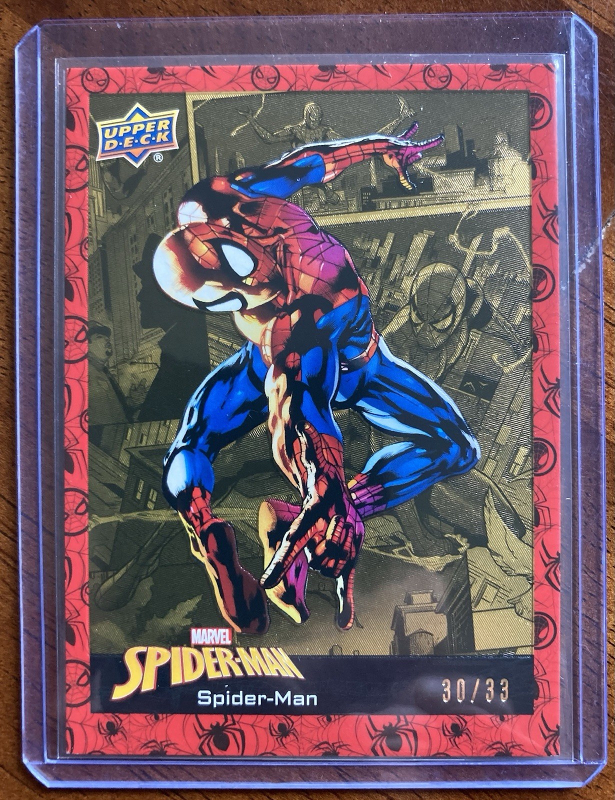 2023 2024 upper deck Spider-Man Gold Foil 30/33 Dave and Adams Exclusive
