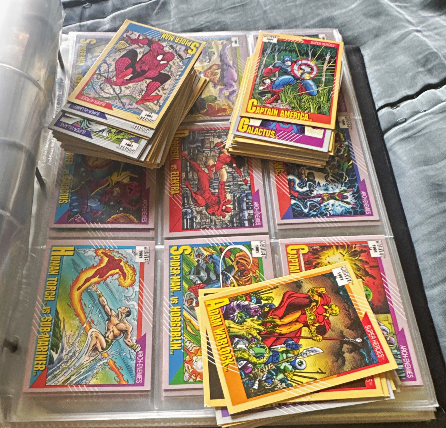 1991 Marvel Universe Trading Cards ENTIRE SET.