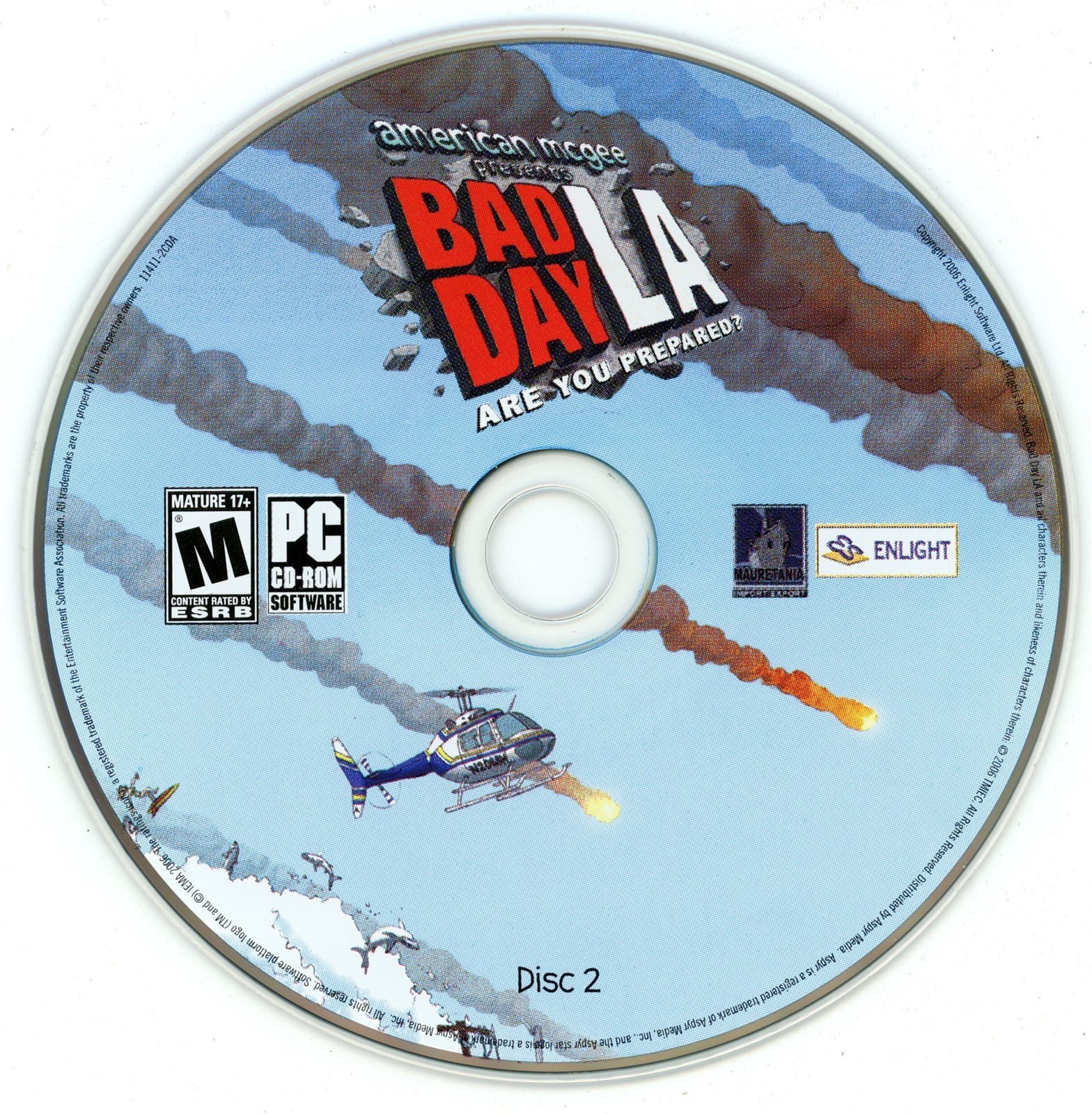 Bad Day L.A. - Disc 2 (Windows PC, 2006) Resurfaced NO TRACKING
