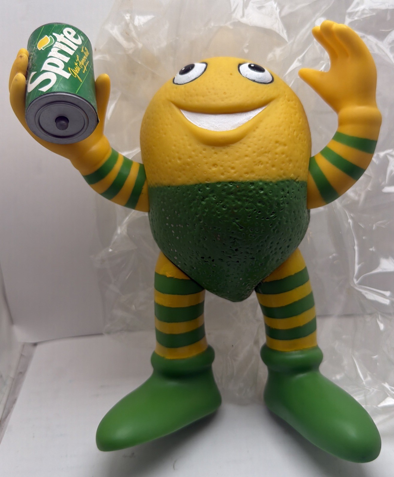 New Vintage Sprite Cola Lucky Lymon Figure 1980's.  New Batteries Works.  5B2