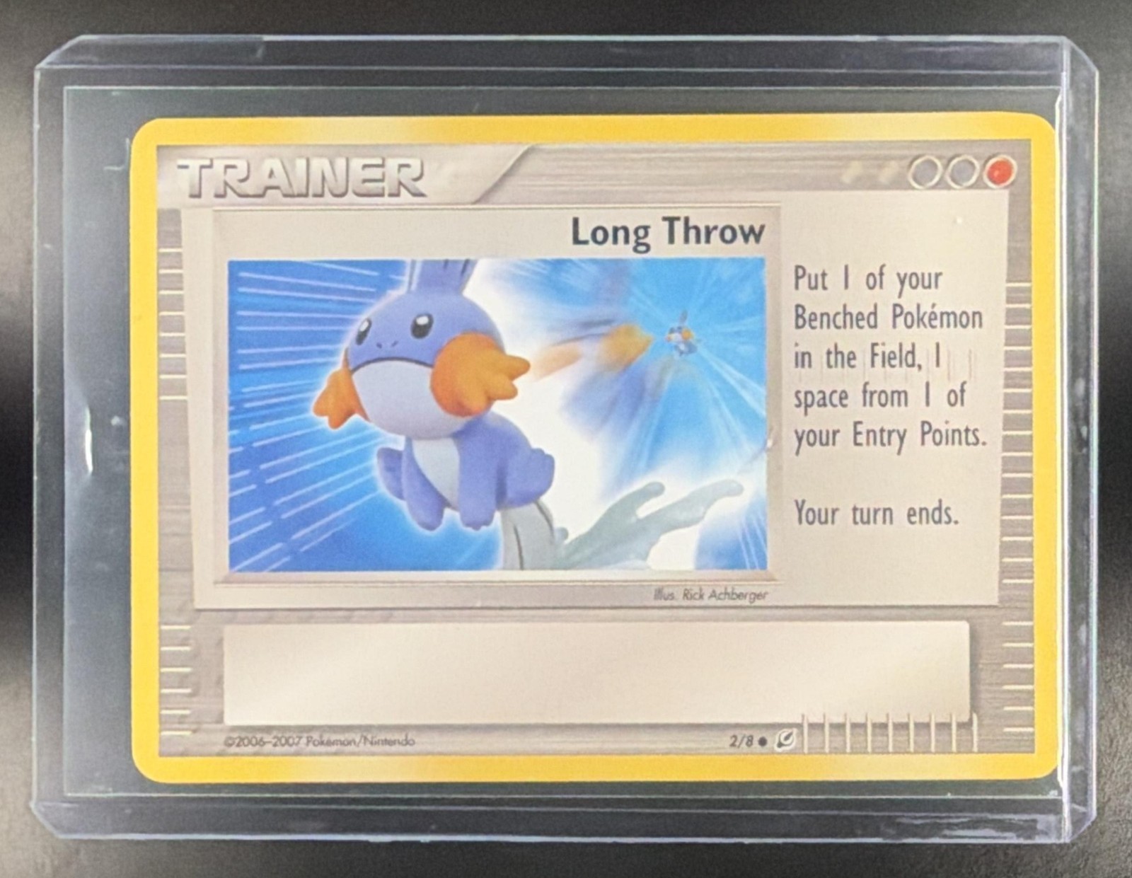 2006-2007 Pokemon Trading Figure Game #2/8 Trainer Long Throw Mudkip C576