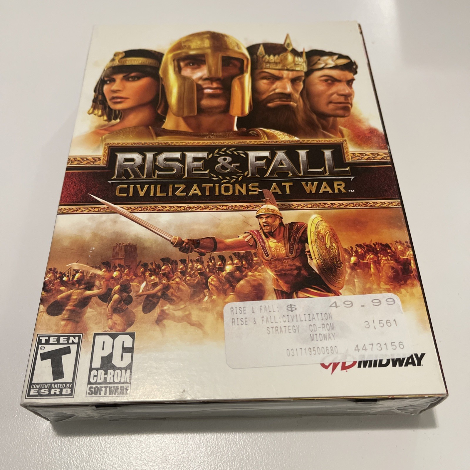Brand New Rise & Fall: Civilizations at War (PC, CD-ROM, 2006) Sealed