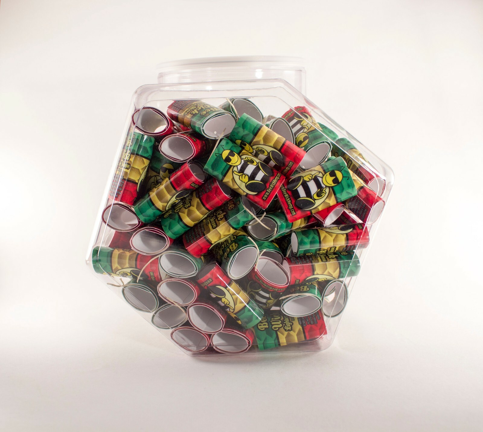 Bin of 100 Hemp Wick Lighter Sleeves (8ft ea)