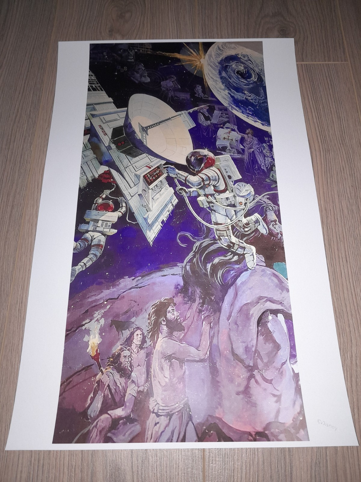 EPCOT CENTER SPACESHIP EARTH MURAL DISNEY POSTER EVENT