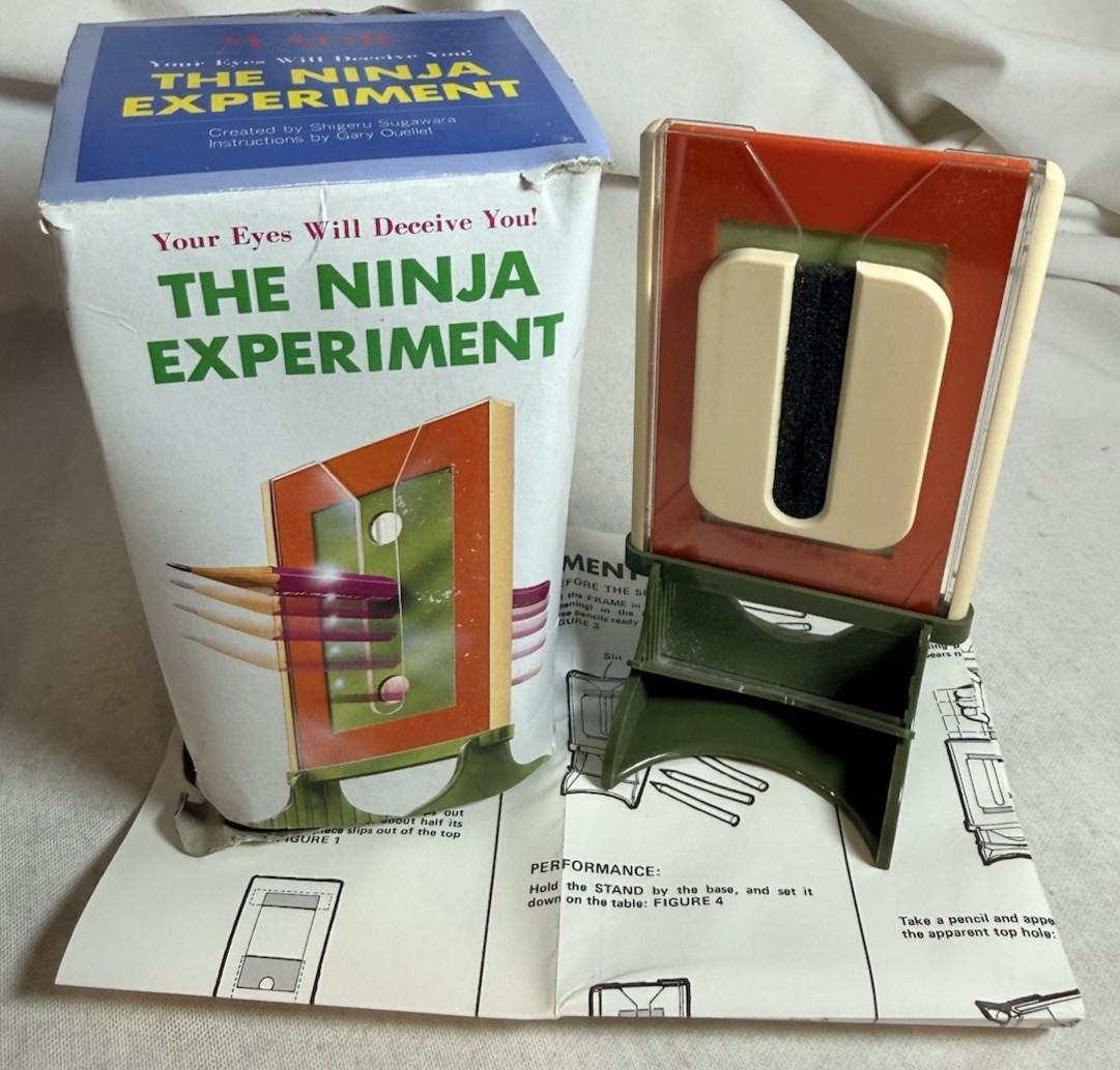The Ninja Experiment Magic Trick - VTG 1987 TENYO T-132 w/ Box and Instructions