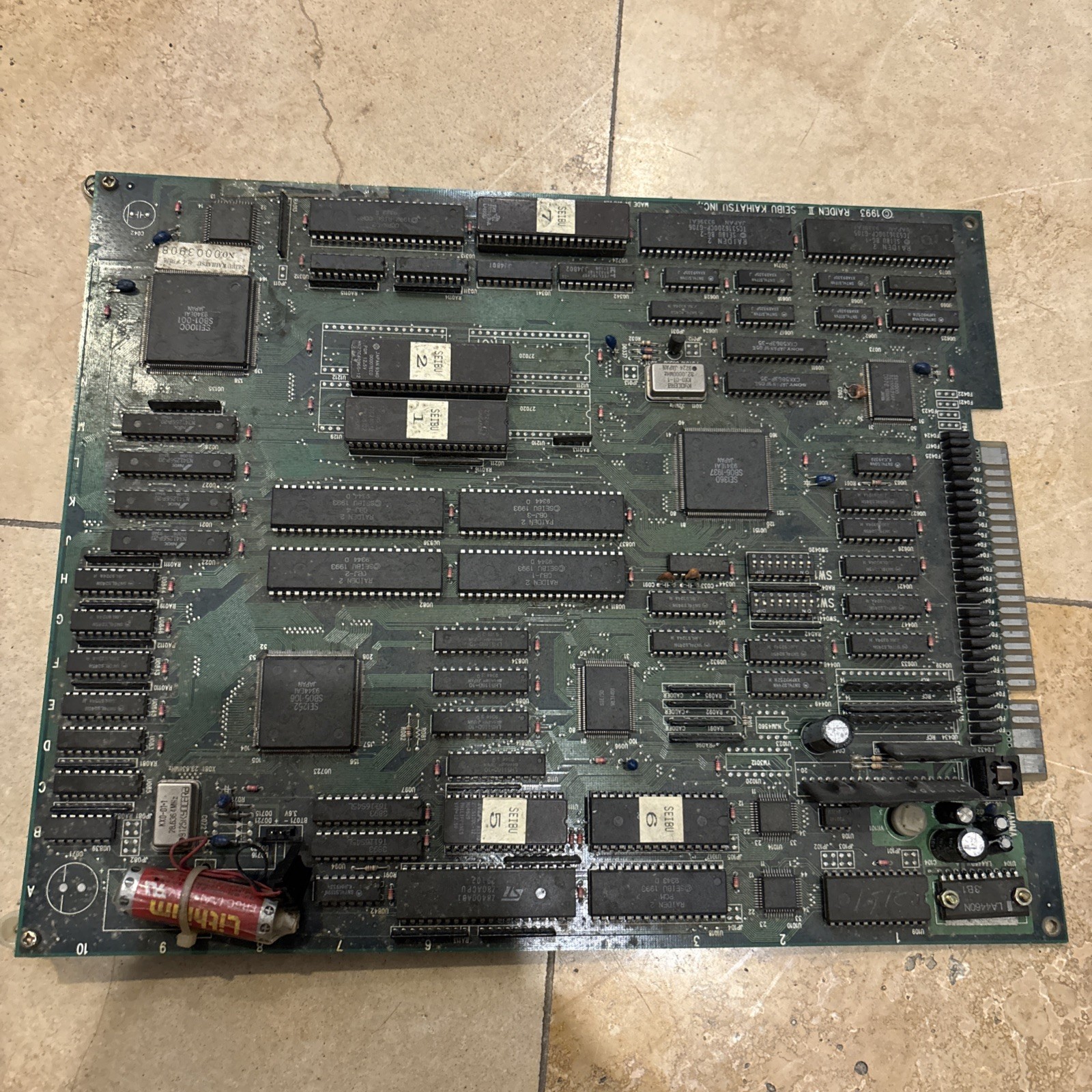 Seibu Kaihatsu Raiden II Arcade Authentic PCB Not Working