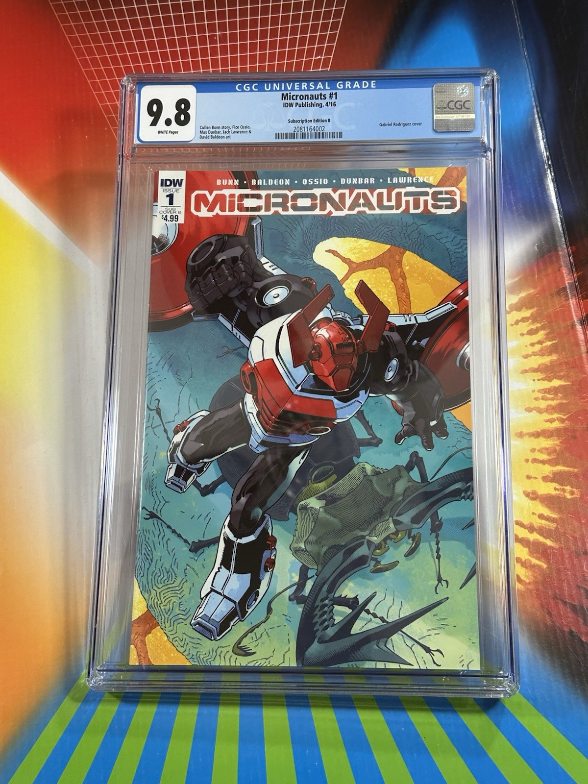 MICRONAUTS #1 CGC 9.8 NM/MT  IDW COMICS 2016 1ST APPEARANCE ACROYEAR COVER