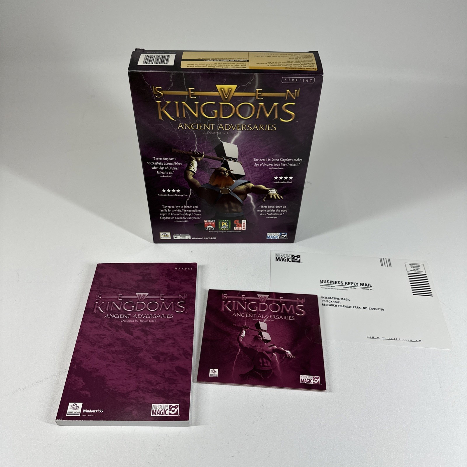 Seven Kingdoms Ancient Adversaries CD-ROM PC Big Box 90s