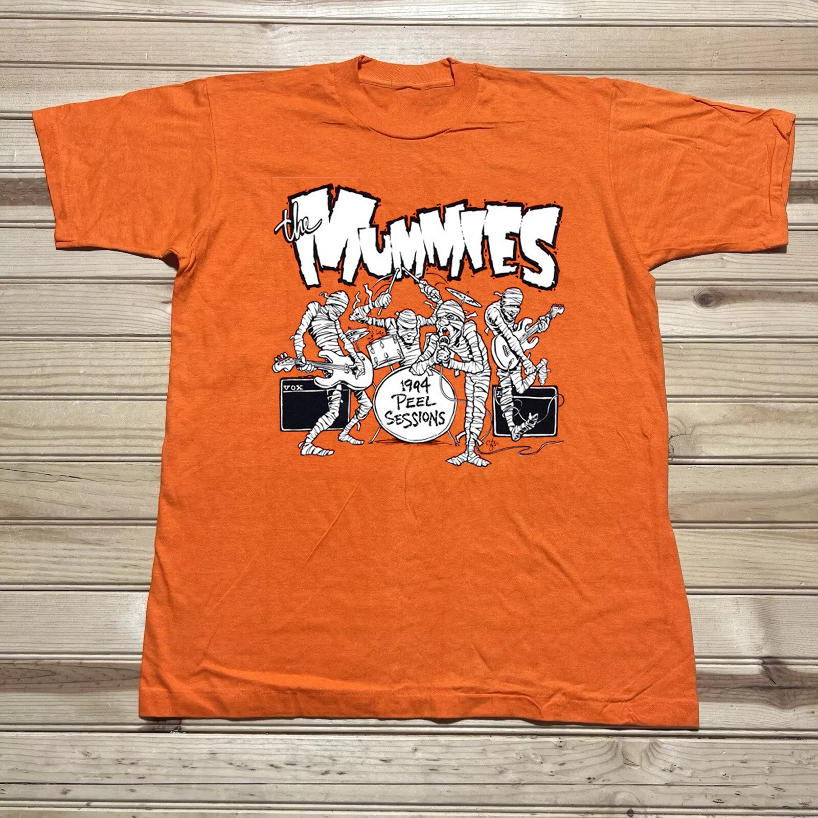 The Mummies band 1994 Peel Sessions Orange T Shirt Full Size S-5XL