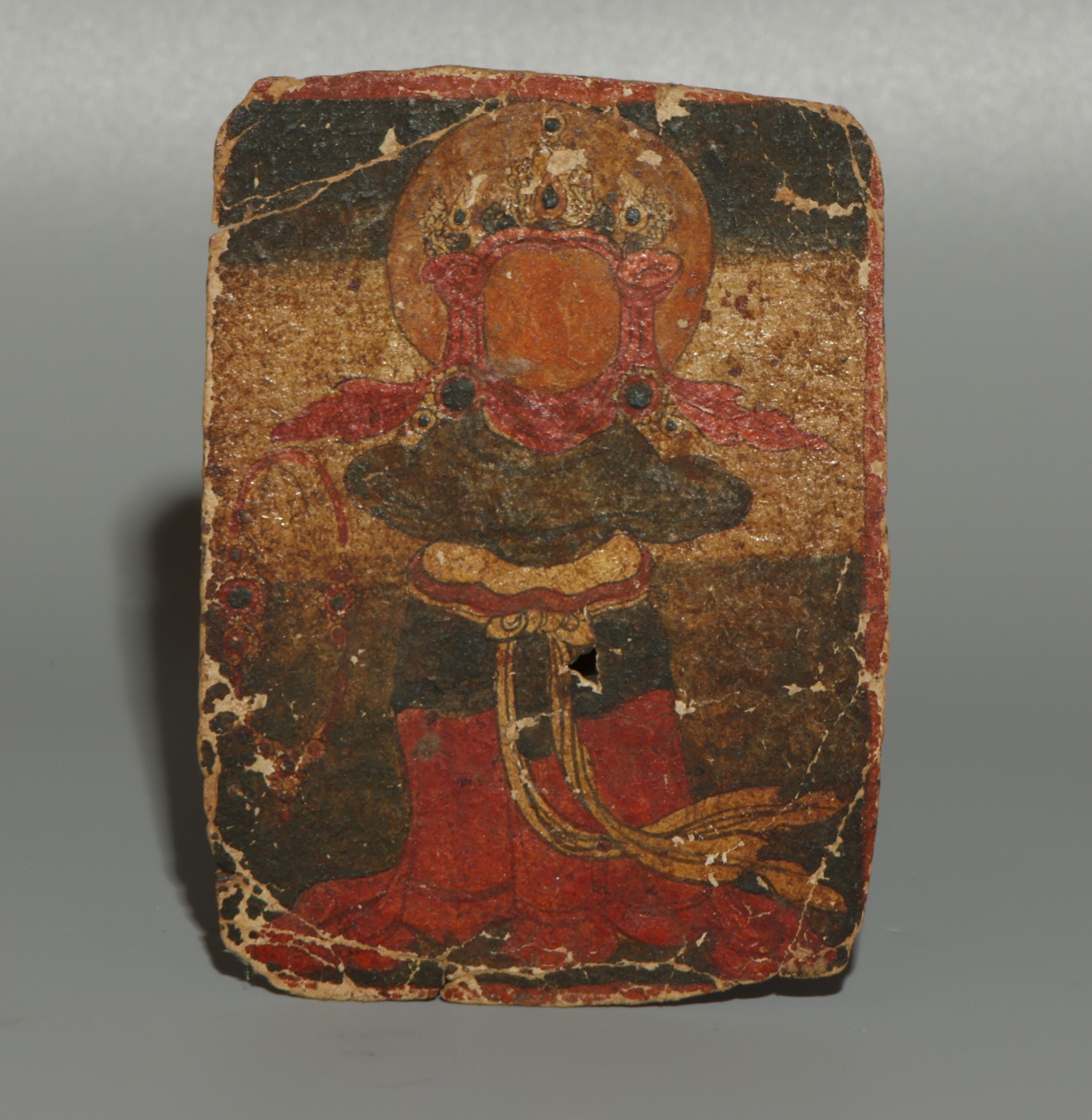 Real Rare Tibet 17th Century Old Antique Buddhist Tsaklis Thangka Special Theme