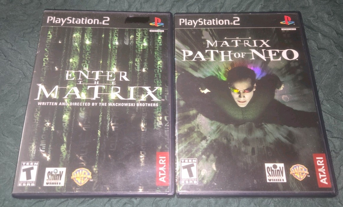 Enter the Matrix + Path of Neo (PlayStation 2 PS2 Bundle Lot) COMPLETE & TESTED