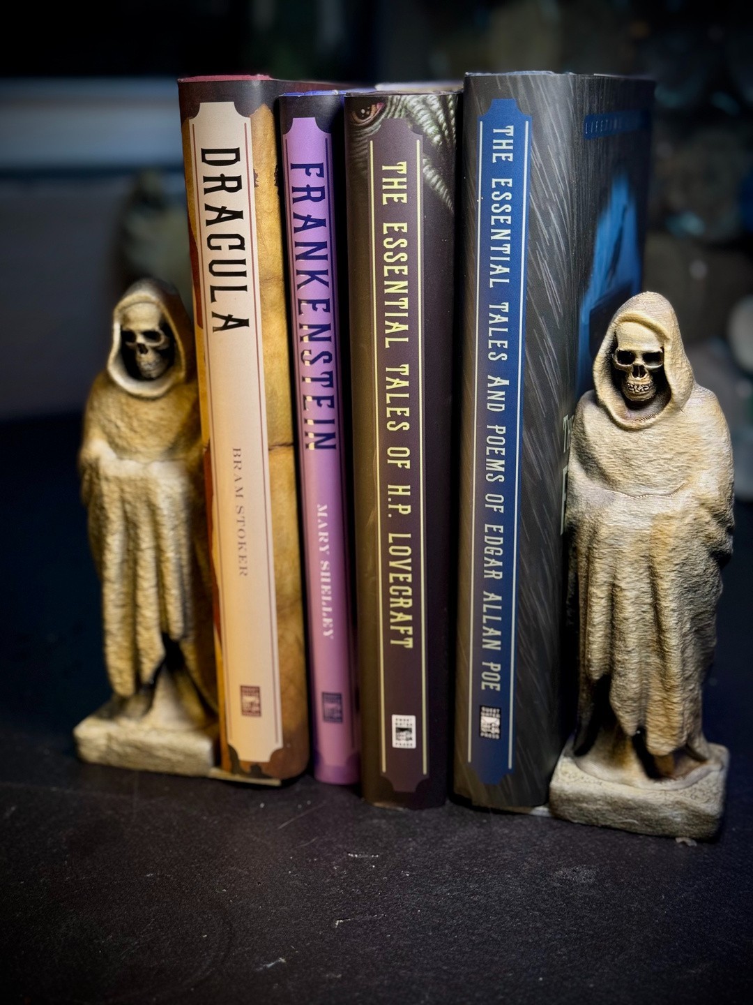 {Unpainted} The Eternal Watchers Bookends - Grim Reaper  - Bookshelf Buddies