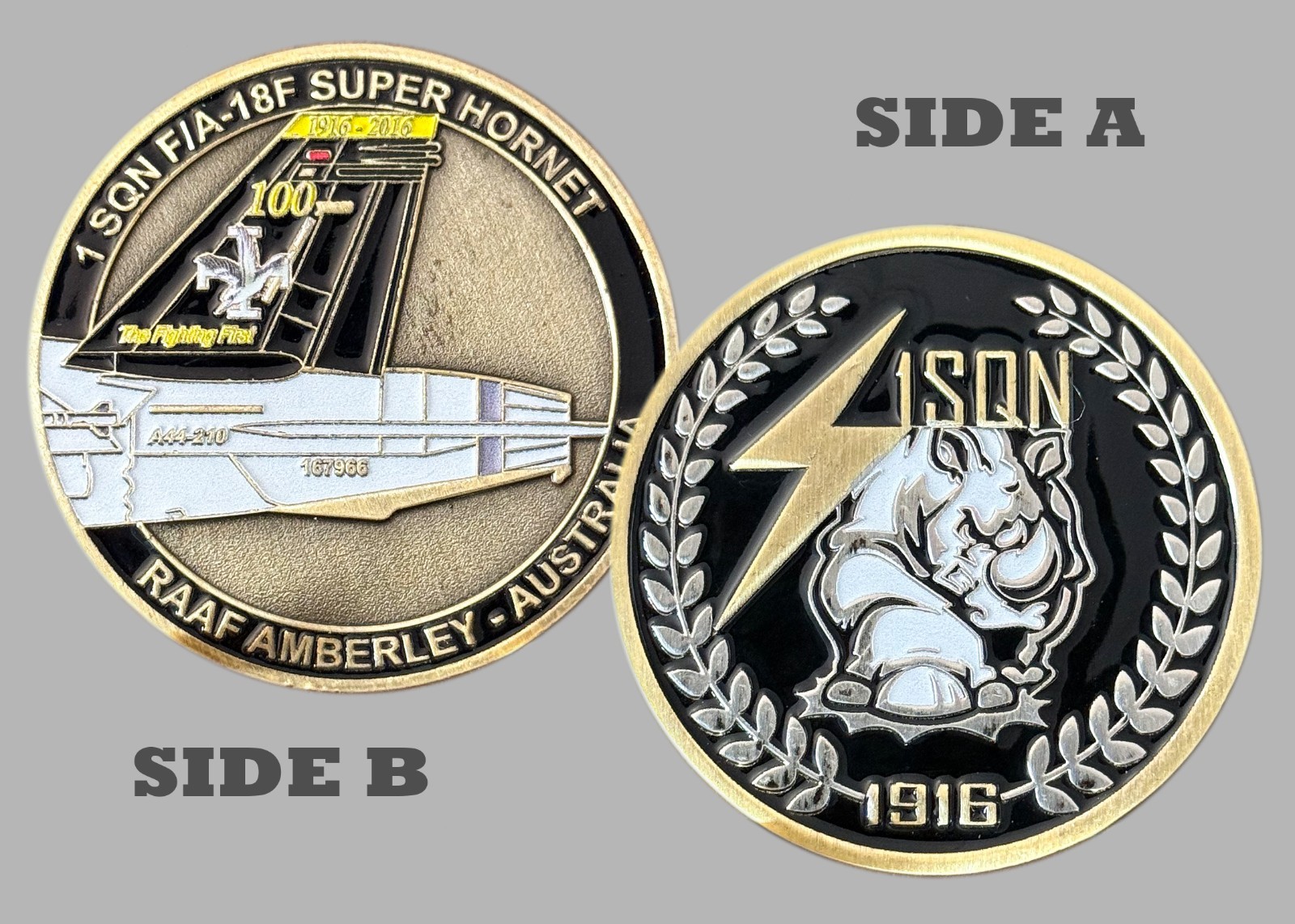 RAAF 1 SQN F/A-18F Super Hornet Challenge Coin  1#25