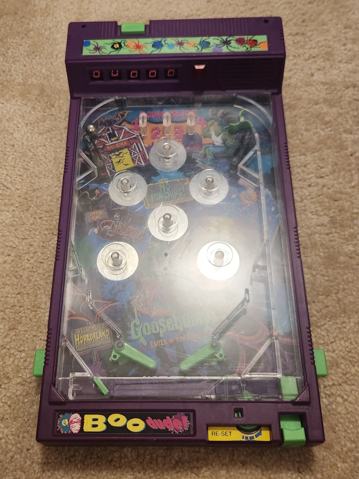 1996 Goosebumps Electronic Tabletop Pinball Game NOT WORKING READ