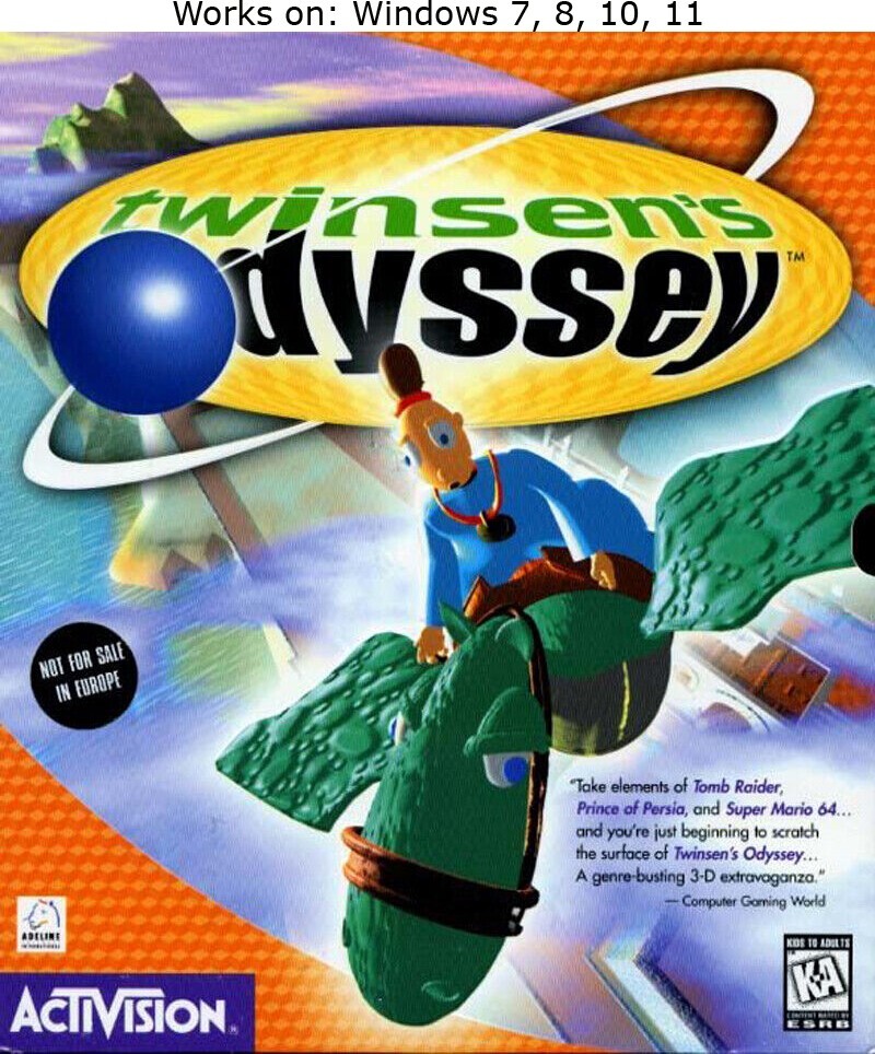 Twinsen's Odyssey PC Mac Game Little Big Adventure 2 Windows 10 11