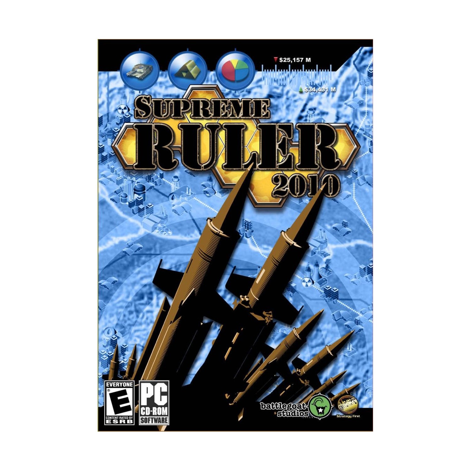 Strategy First Computer Wargame Supreme Ruler 2010 VG/NM