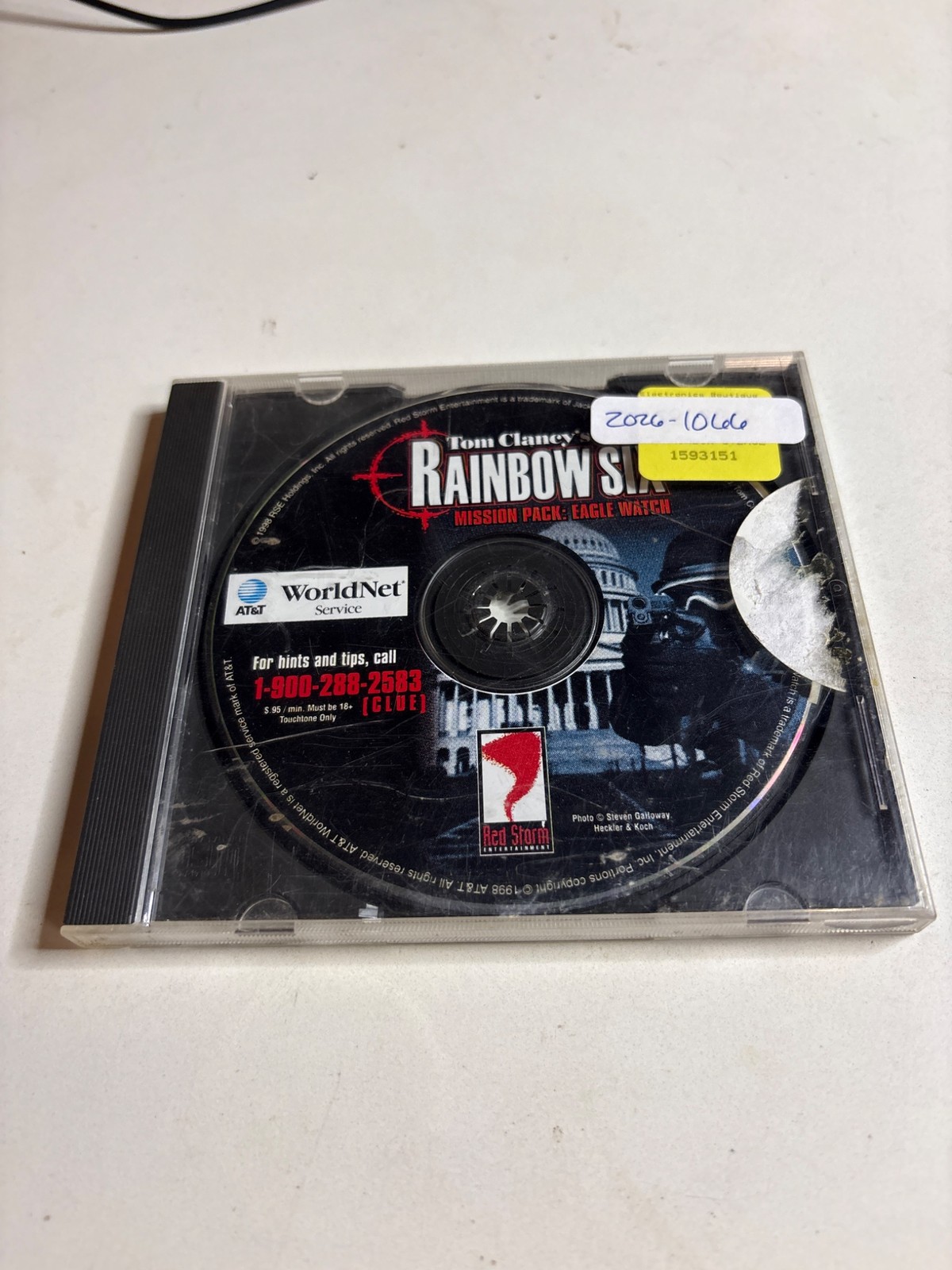 Tom Clancy's Rainbow Six: Mission Pack Eagle Watch | 1998 PC CD-ROM | Red Storm