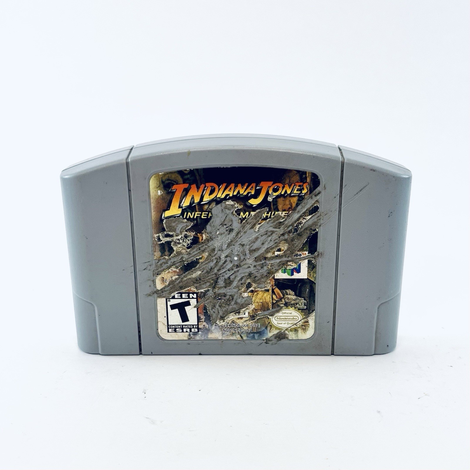 Indiana Jones and the Infernal Machine (Nintendo 64, 2000) Blockbuster Cartridge