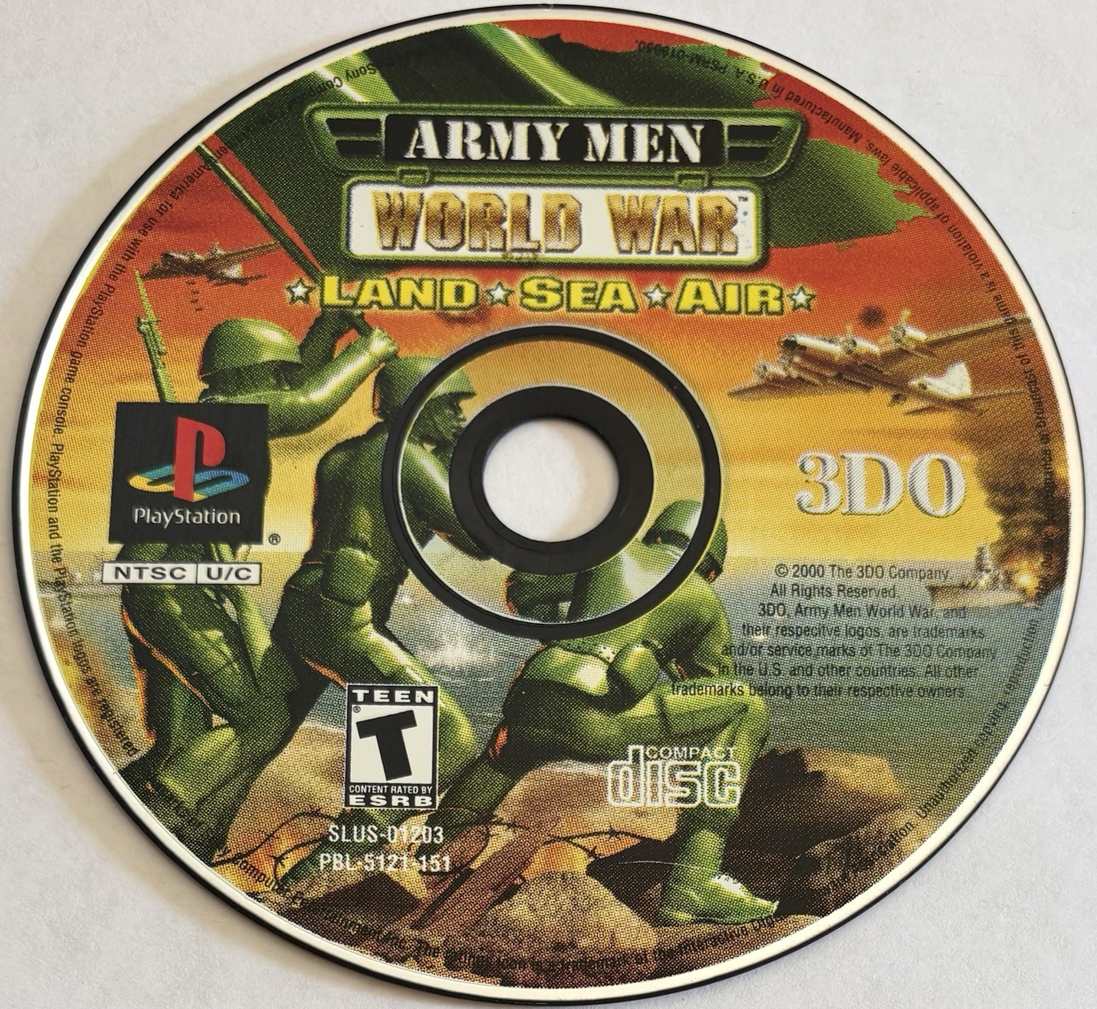 Army Men: World War -- Land, Sea, Air (PS1) DISC ONLY | NO TRACKING | M3800