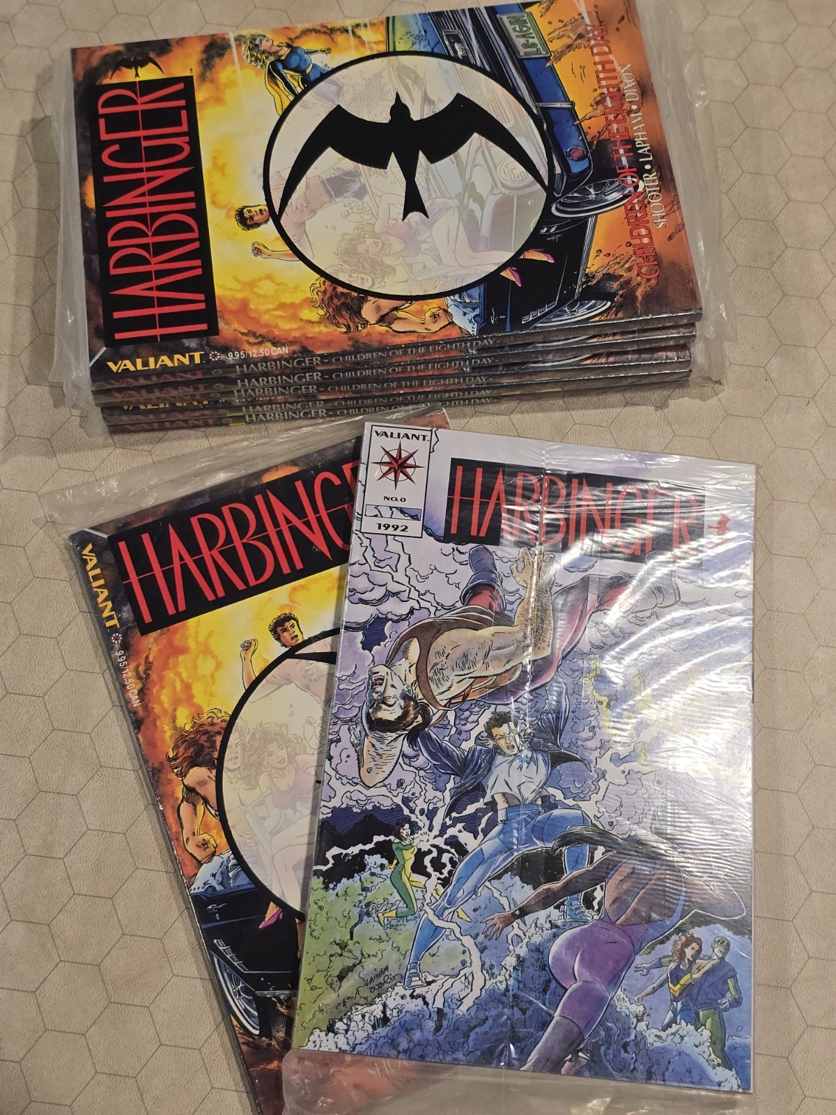 One Polybag Set Only  Harbinger TPB NM, polybagged w/ Harbinger #0 Valiant