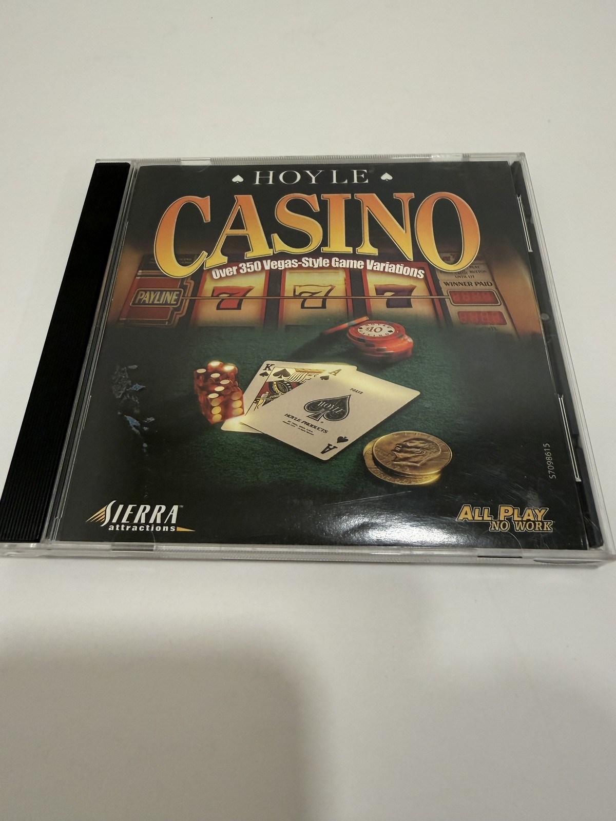 Hoyle Casino by Sierra 1999 (CDROM For PC/Mac) Poker, Blackjack, Slots, Craps +