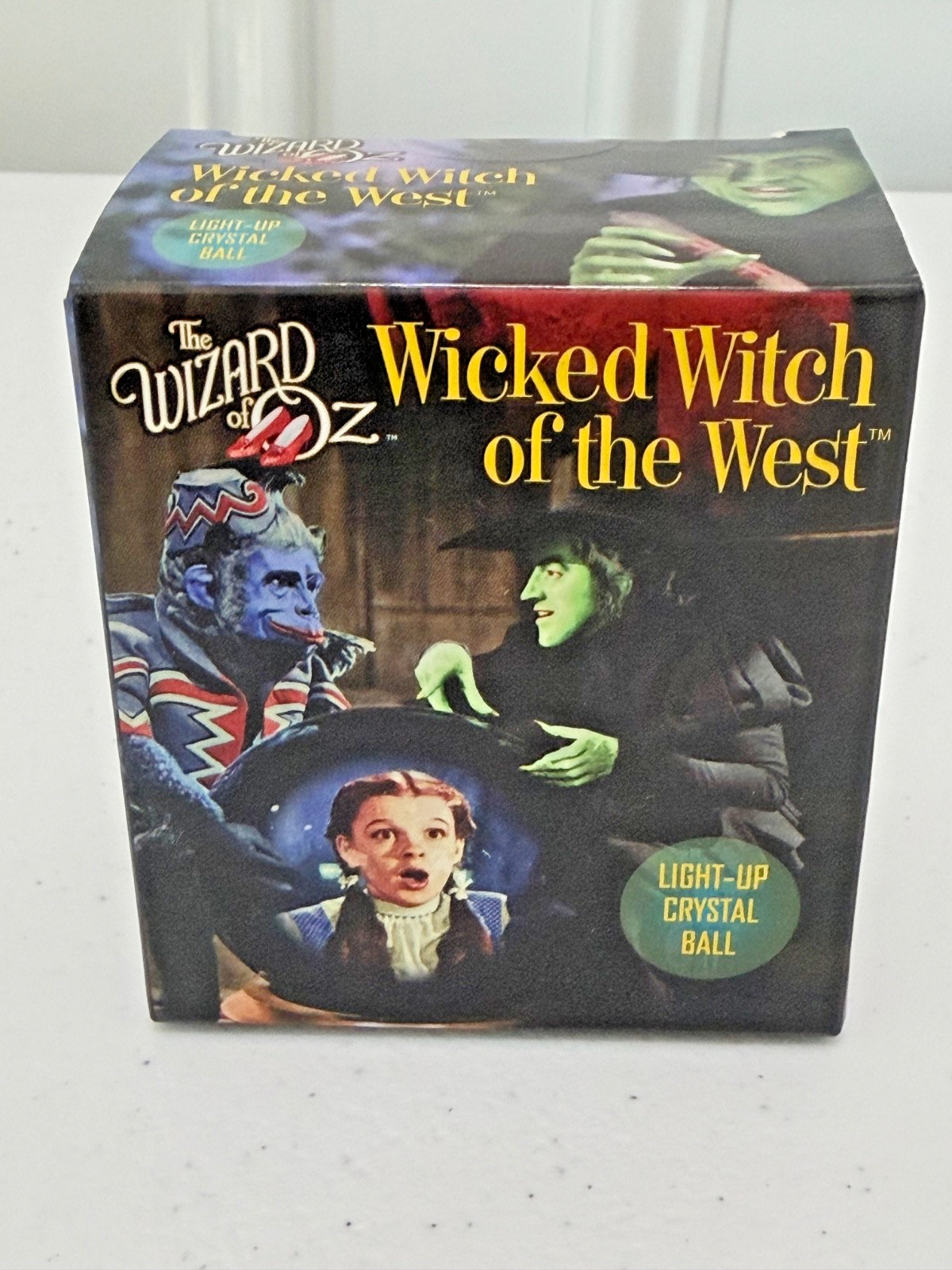 THE WIZARD OF OZ WICKED WITCH OF THE WEST LIGHT UP CRYSTAL BALL & MINI BOOK NEW