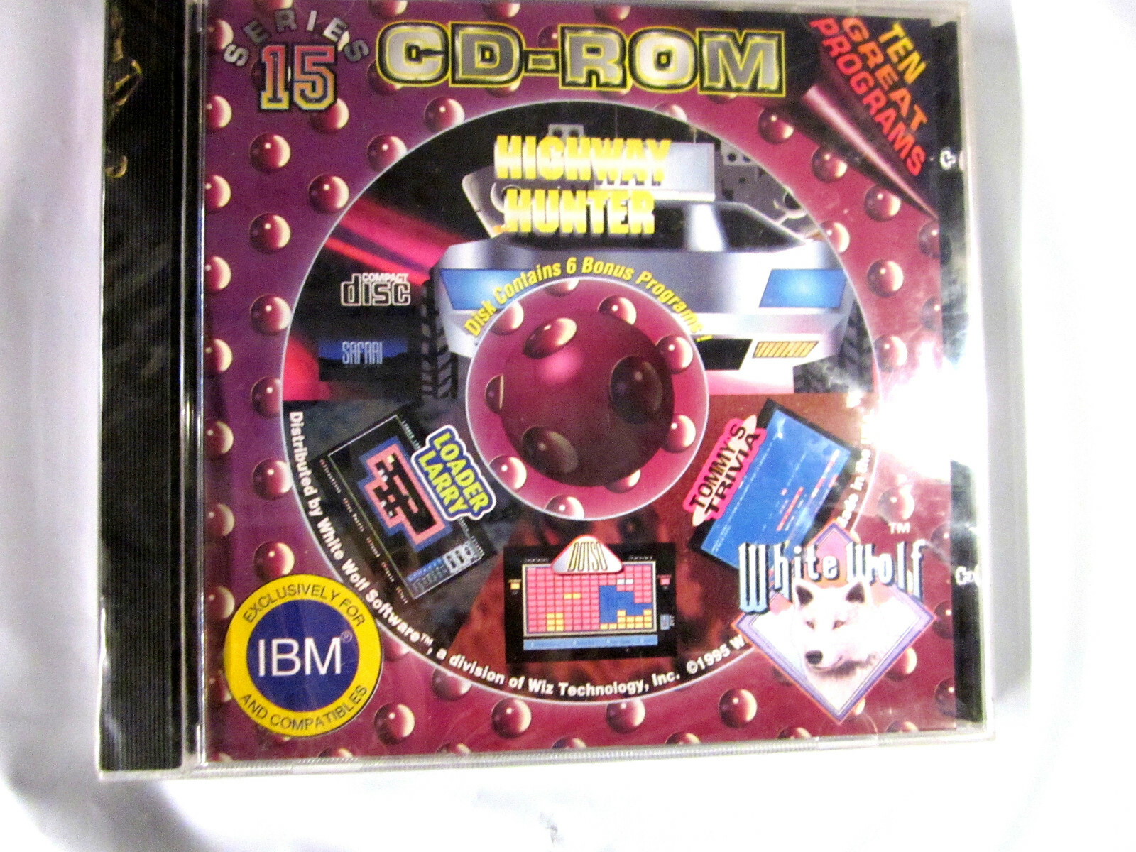 IBM 10 Games | Programs 1995 [Series 15] by White Wolf Software Rare NEW Sealed 