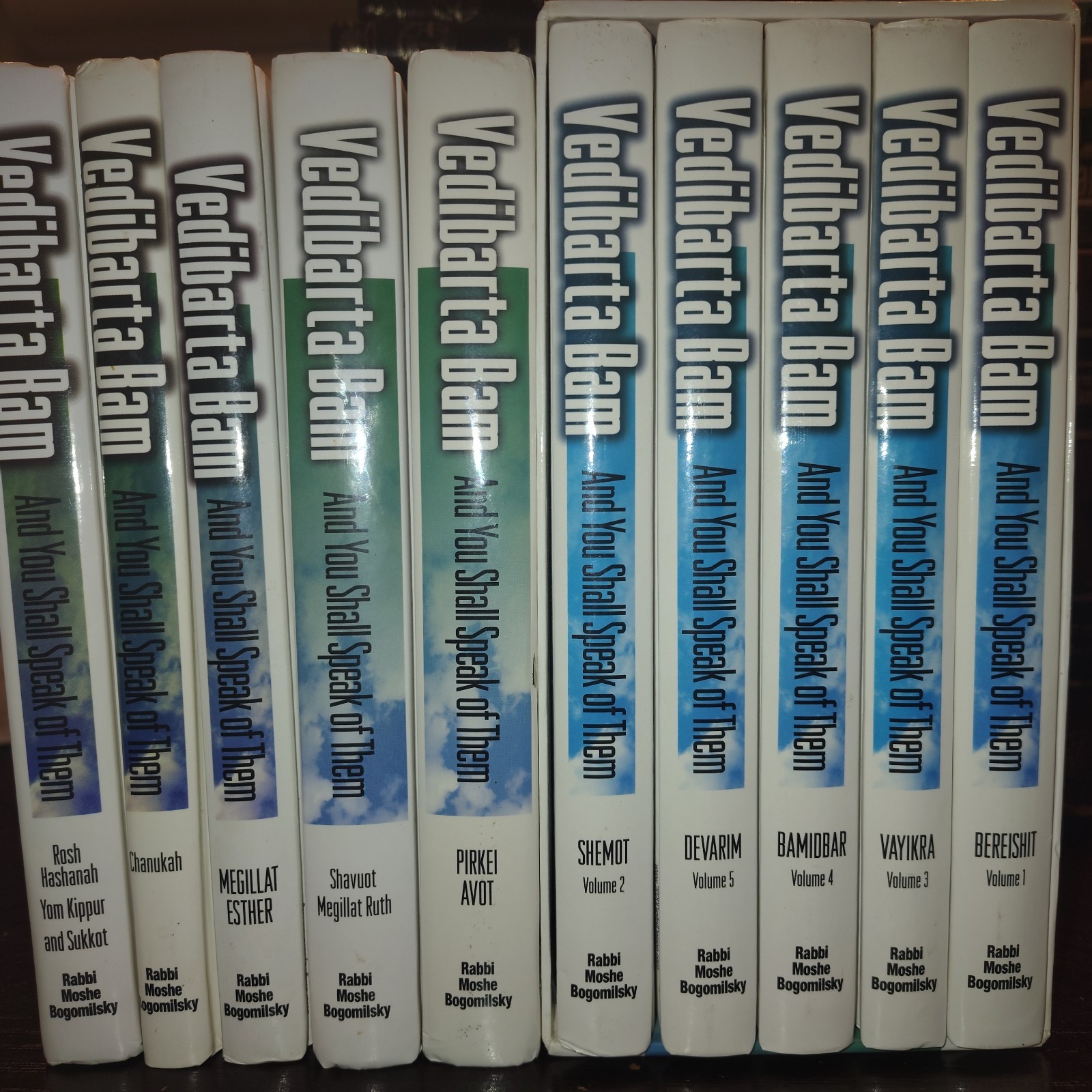 Vedibarta Bam 10 Vol. 5 Books Of Torah Avot Hanukah High Holidays Shavuot Esther