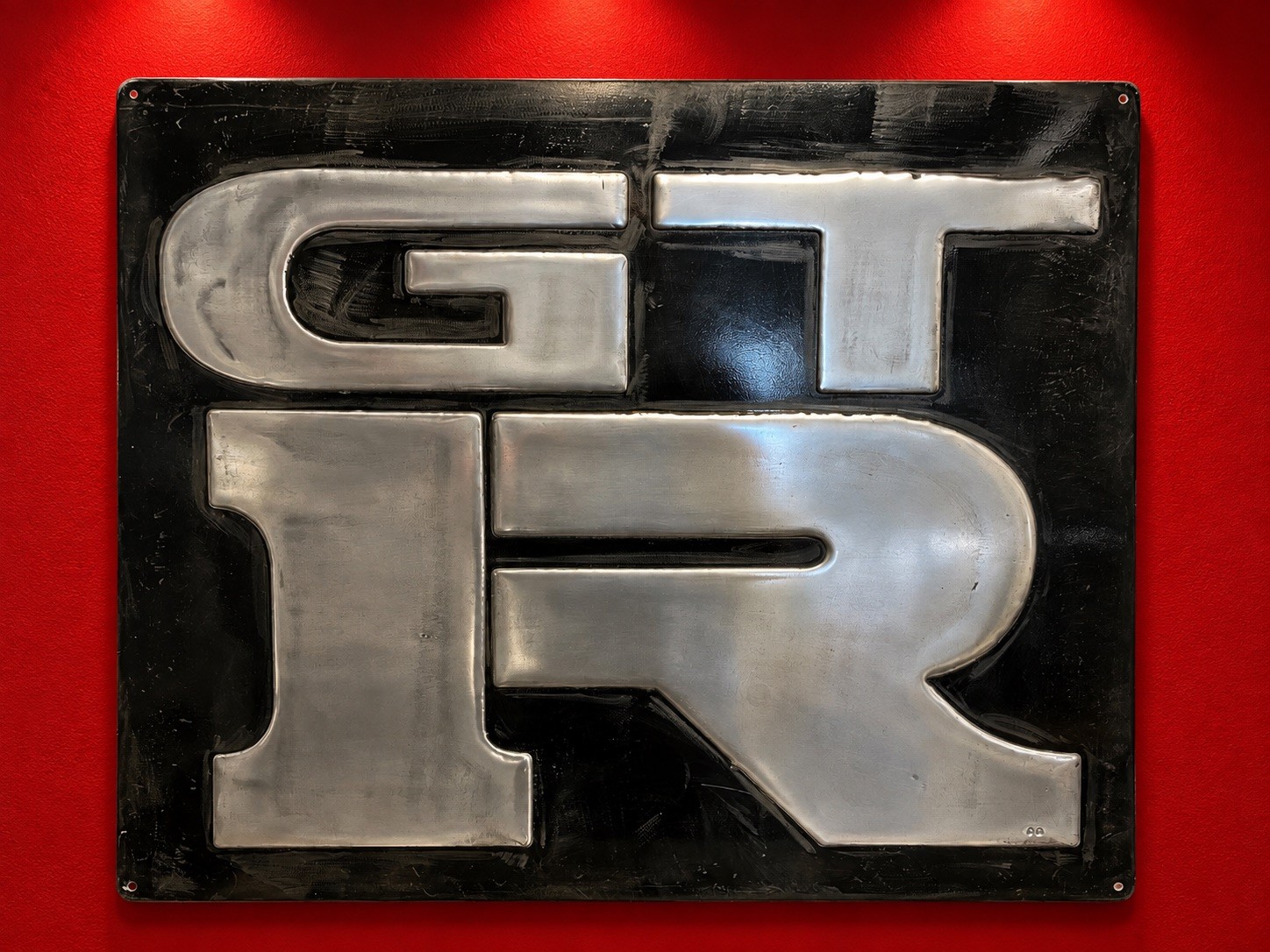 Nissan GT-R Vintage Style Sign 20x24 Handmade Aluminum Relief Metal Wall Art