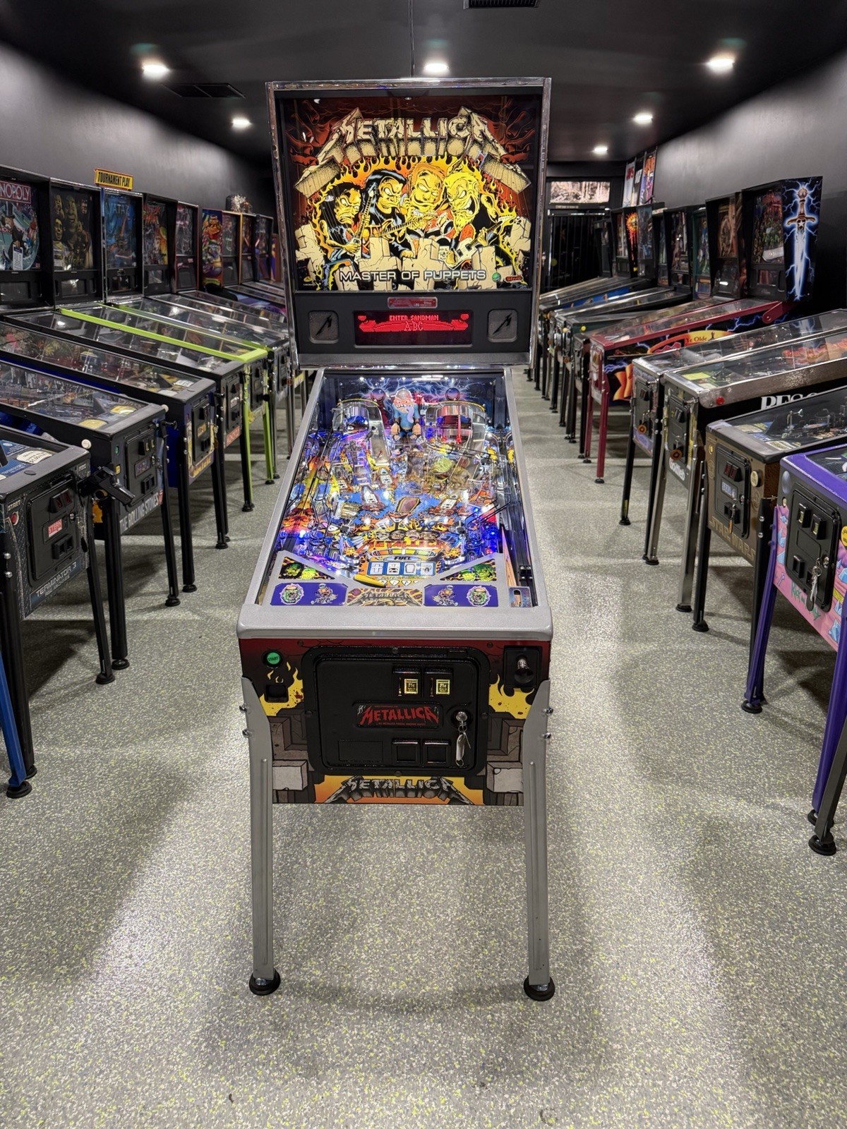 Metallica Master Of Puppets Edition Orange County Pinball Machine 